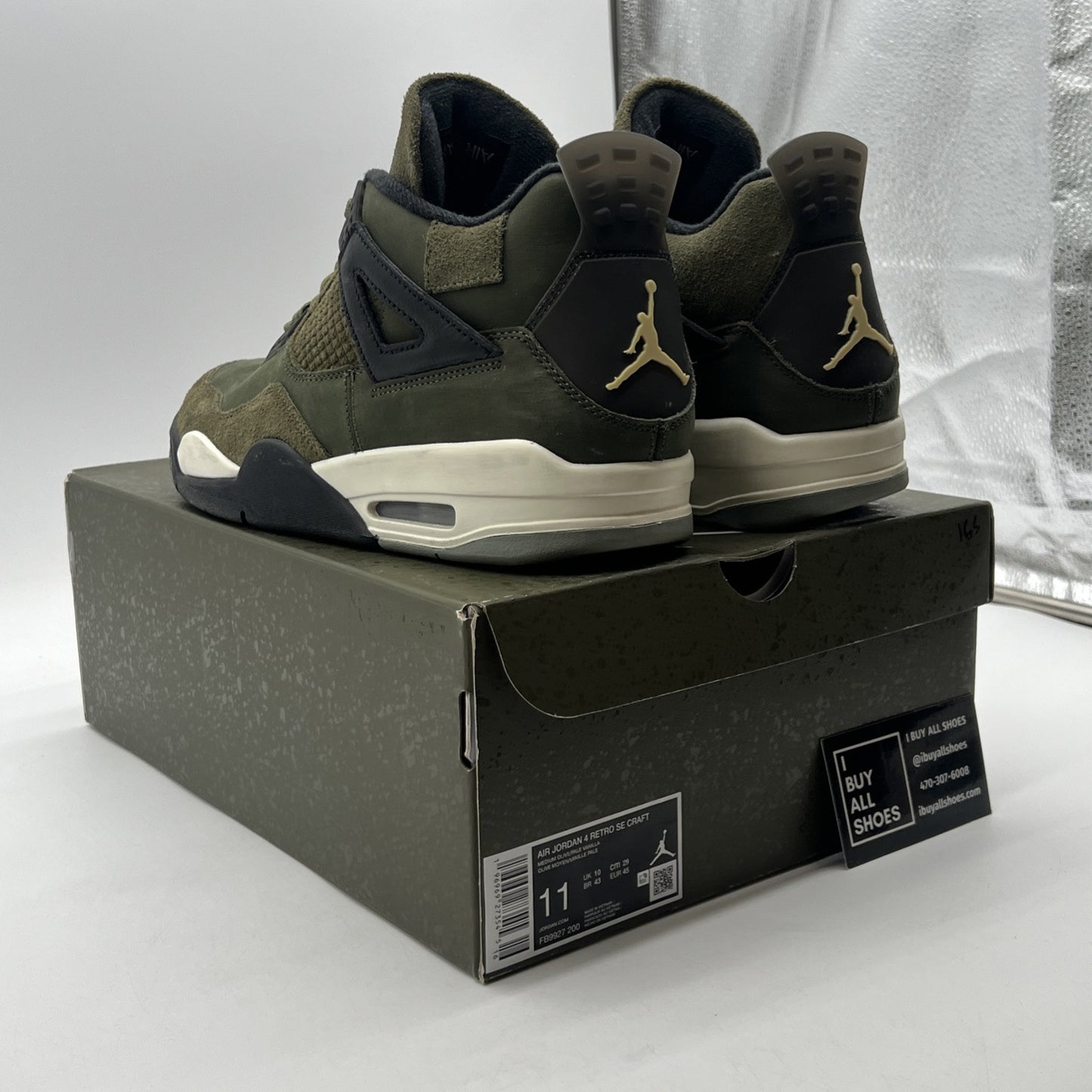 Size 11 - Air Jordan 4 SE Retro Low Craft - Olive (FB9927-200)