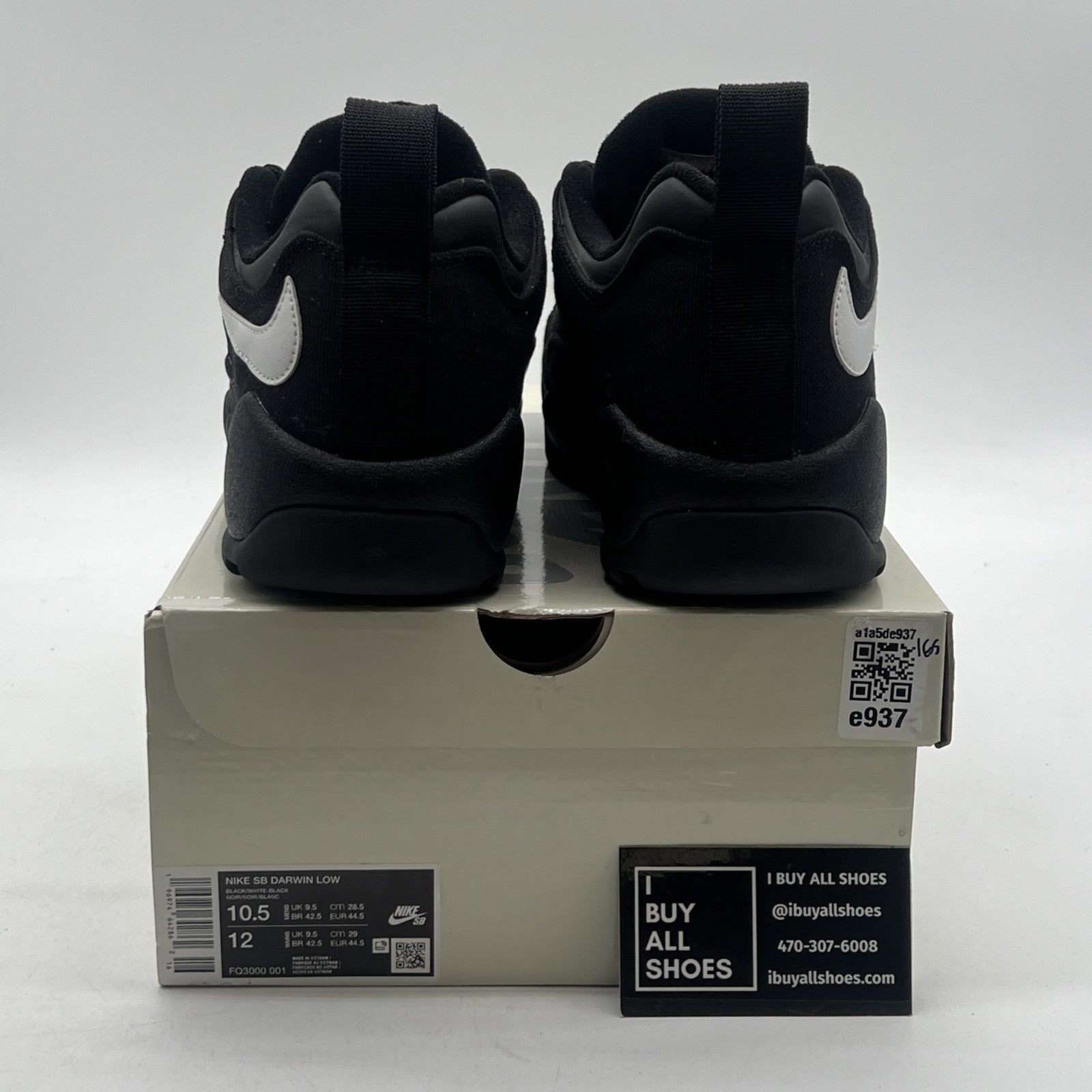 Size 10.5 - Nike Supreme x Darwin SB Low Black (FQ3000-001)