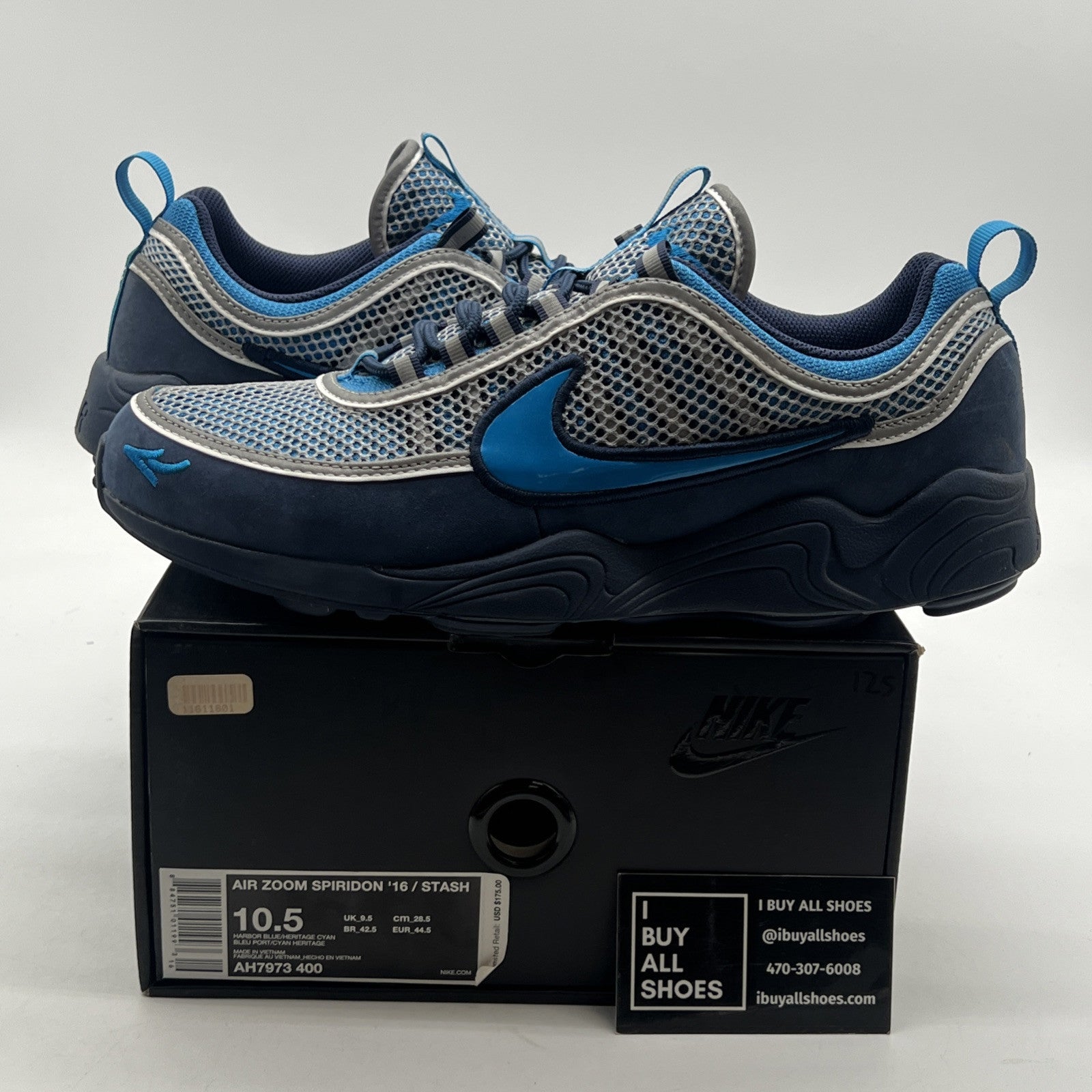 Size 10.5 - Nike Stash x Air Zoom Spiridon '16 Stash (AH7973-400)