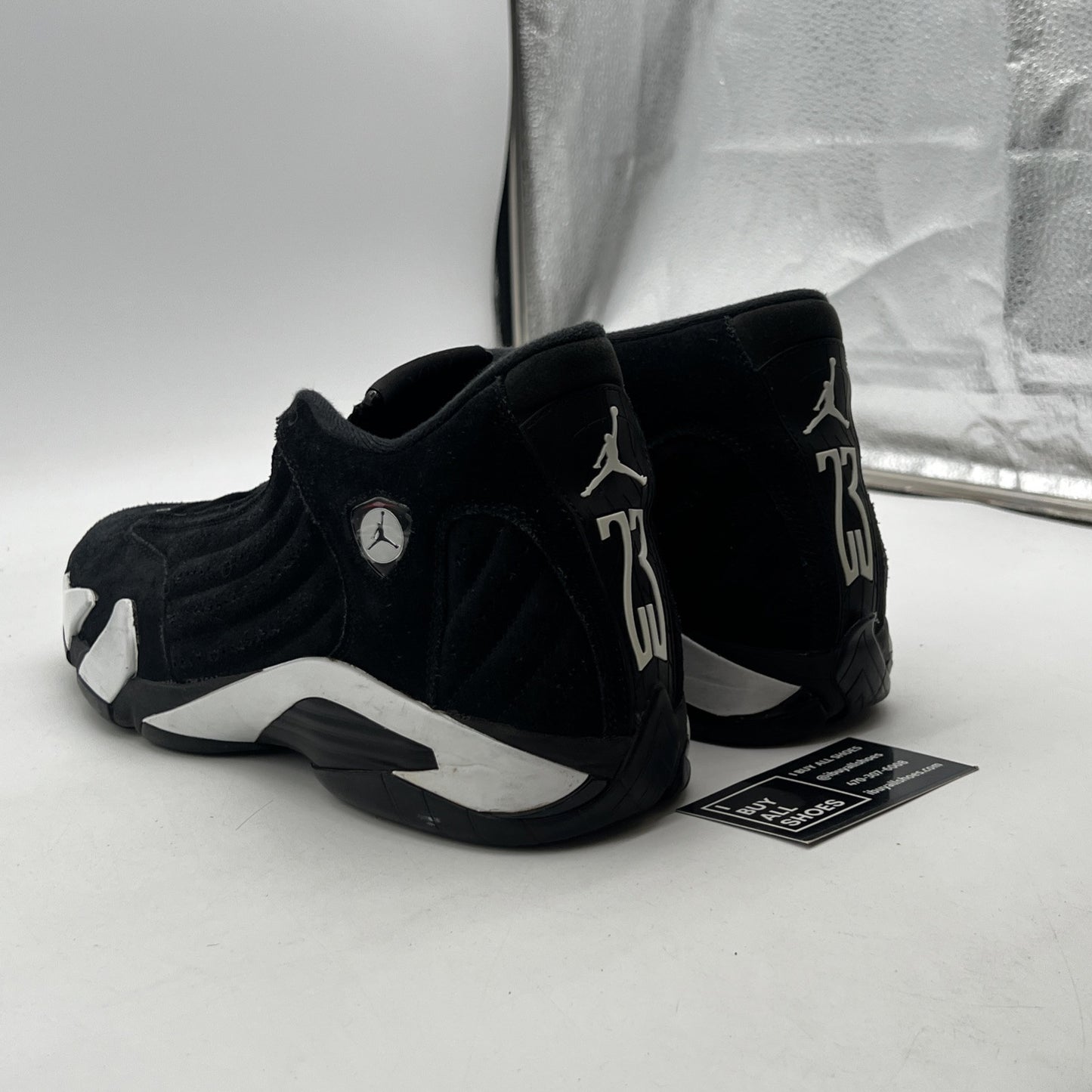 Size 11.5 - Air Jordan 14 Retro Black White (487471-016)