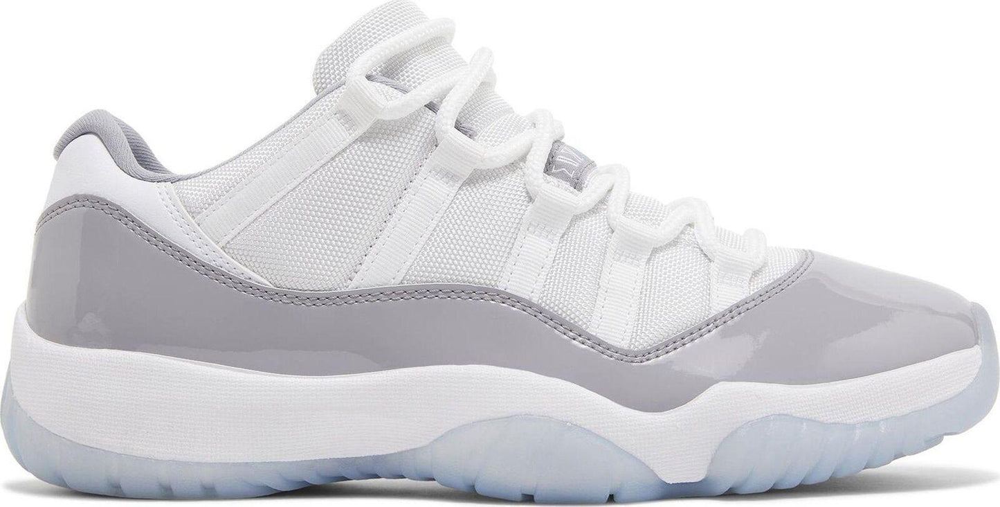 Size 9.5 - Air Jordan 11 Retro Low Cement Grey White Leather (AV2187-140)