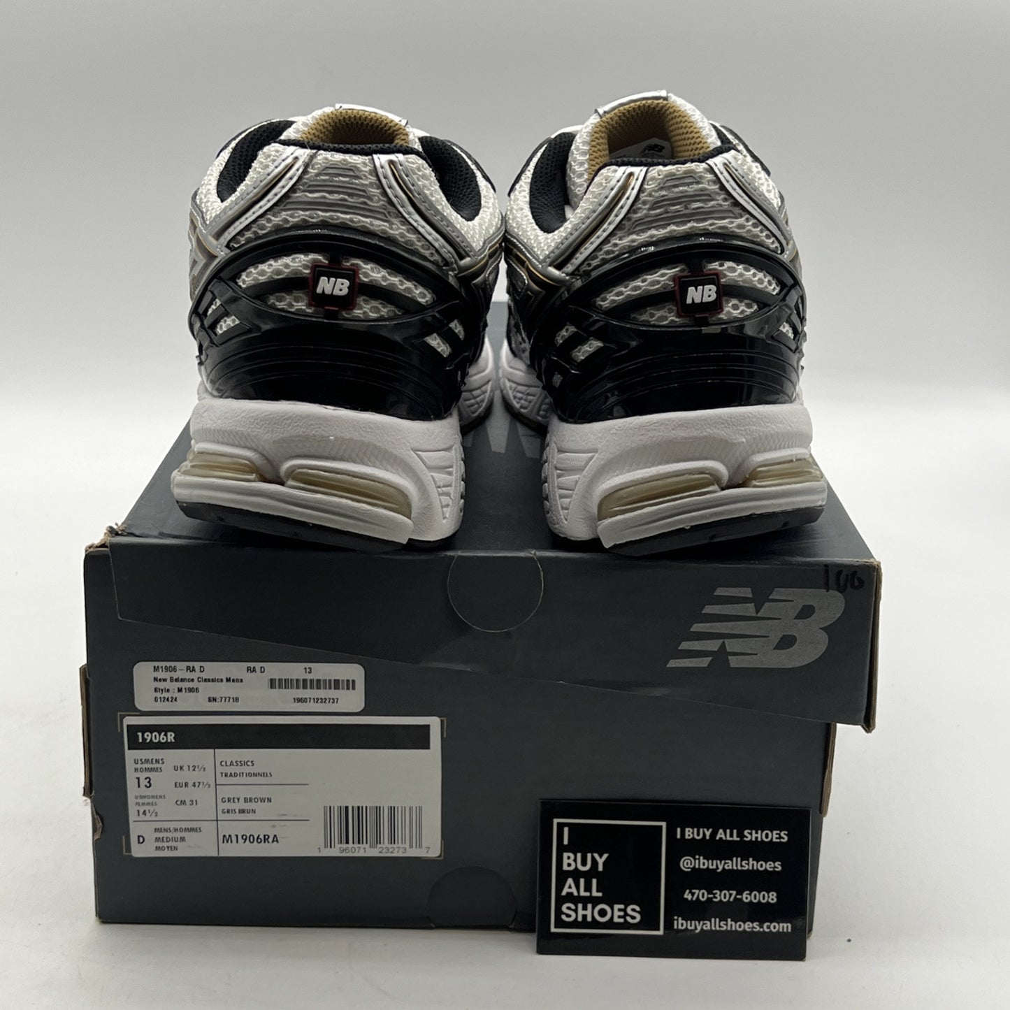 Size 13 - New Balance 1906R Metallic Silver Metallic Gold (M1906RA)