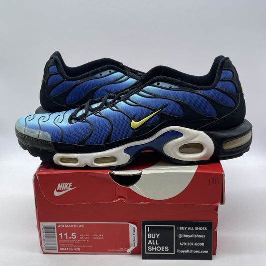 Size 11.5 - Nike Air Max Plus Hyper Blue Black Suede (604133-475)