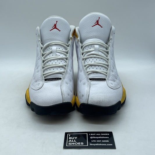 Size 10.5 - Jordan 13 Del Sol 2022 Yellow White Suede Leather (414571-167)