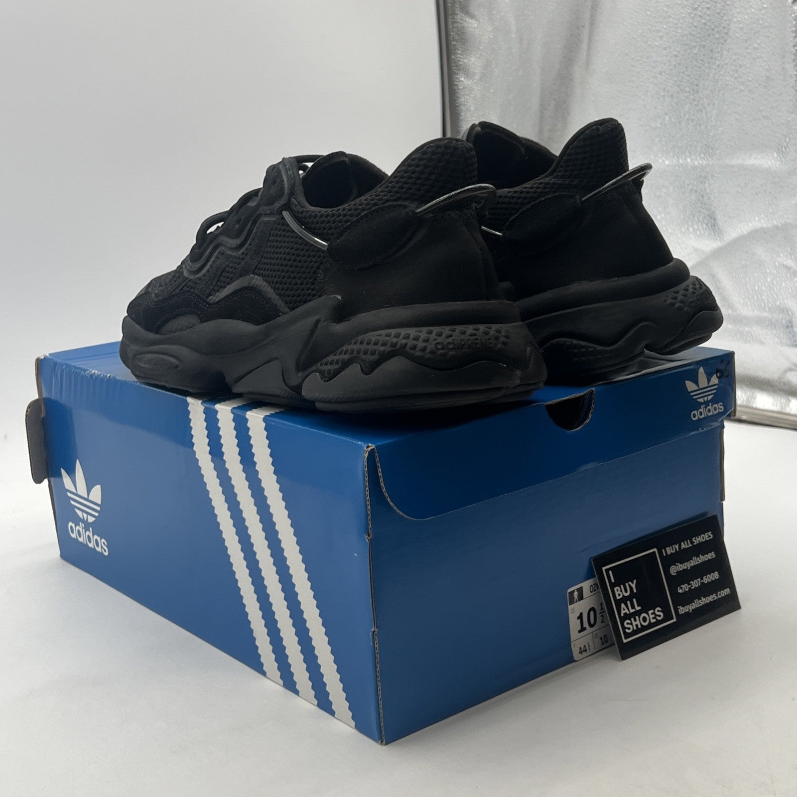 Size 10.5 - adidas Ozweego Black Carbon (EE6999)
