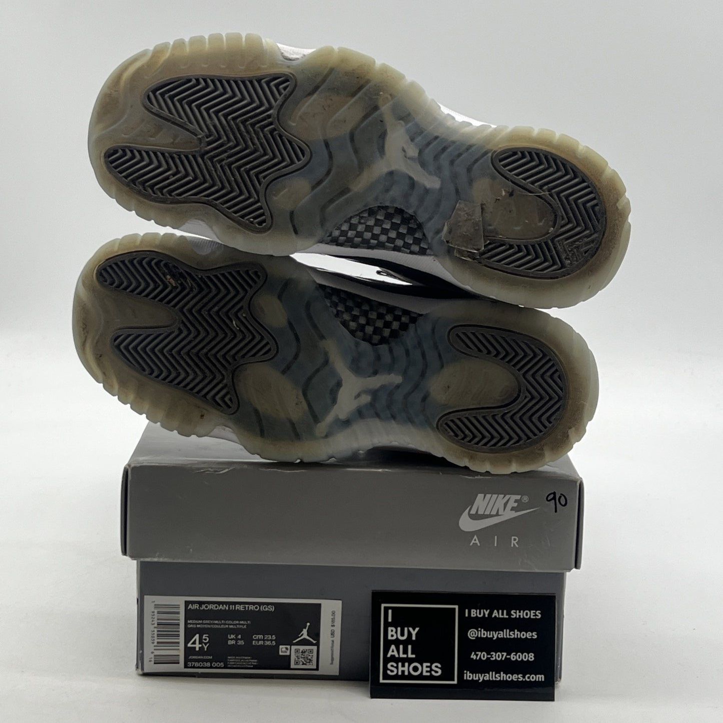 Size 4.5 - Air Jordan 11 Retro High Cool Grey (378038-005)