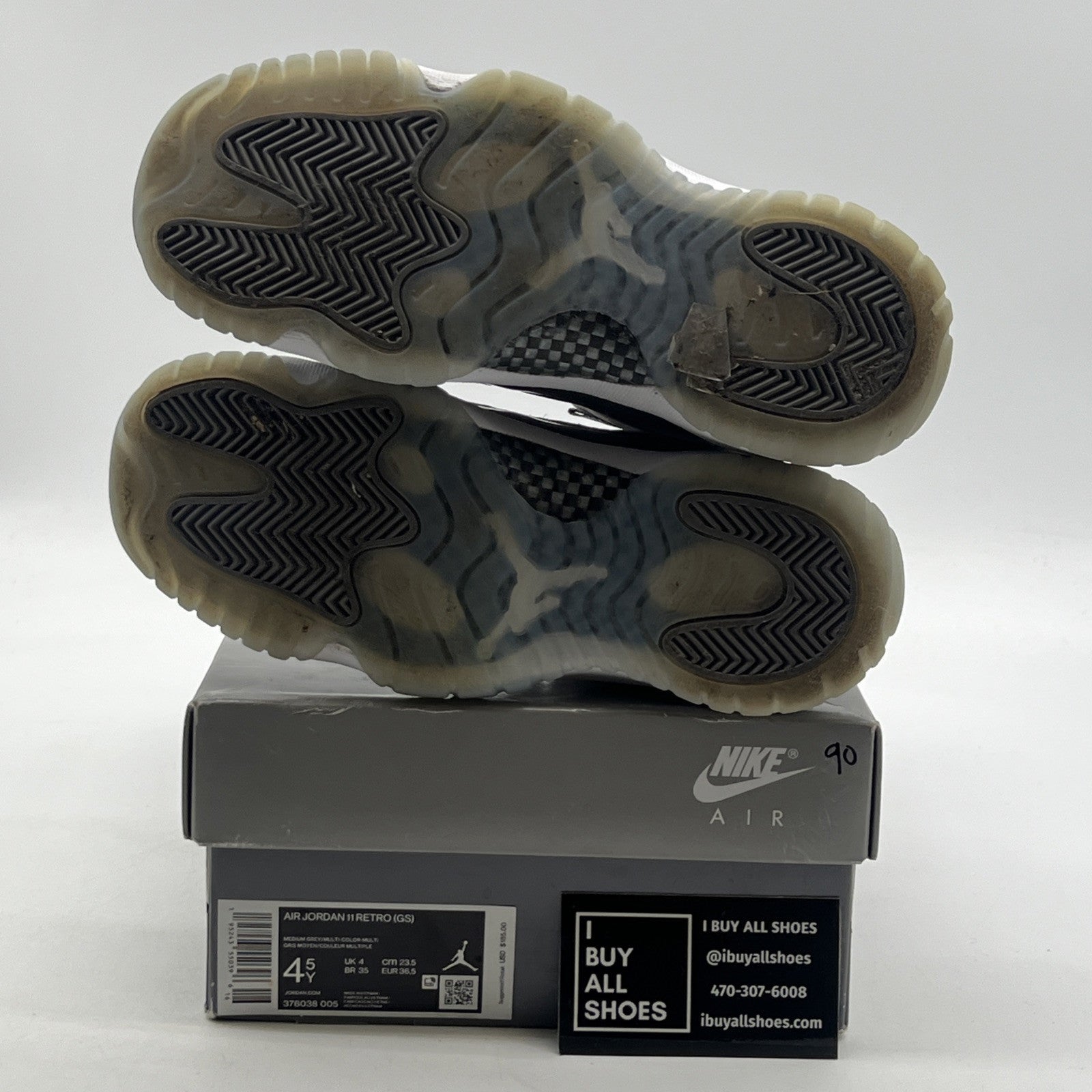 Size 4.5 - Air Jordan 11 Retro High Cool Grey (378038-005)