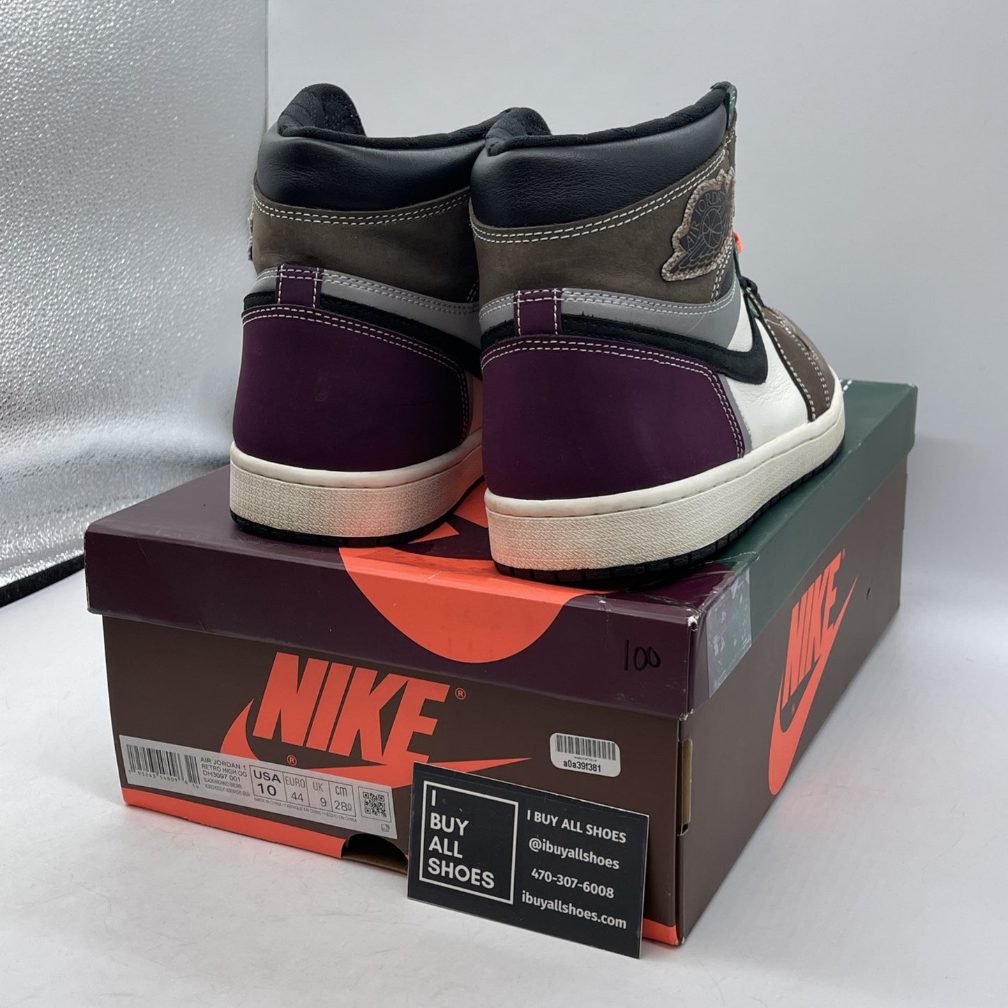 Size 10 - Jordan 1 High OG Crafted Brown White Suede Leather (DH3097-001)