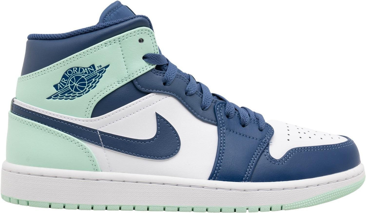 Size 14 - Air Jordan 1 Mid Blue Mint 2022 (554724-413)
