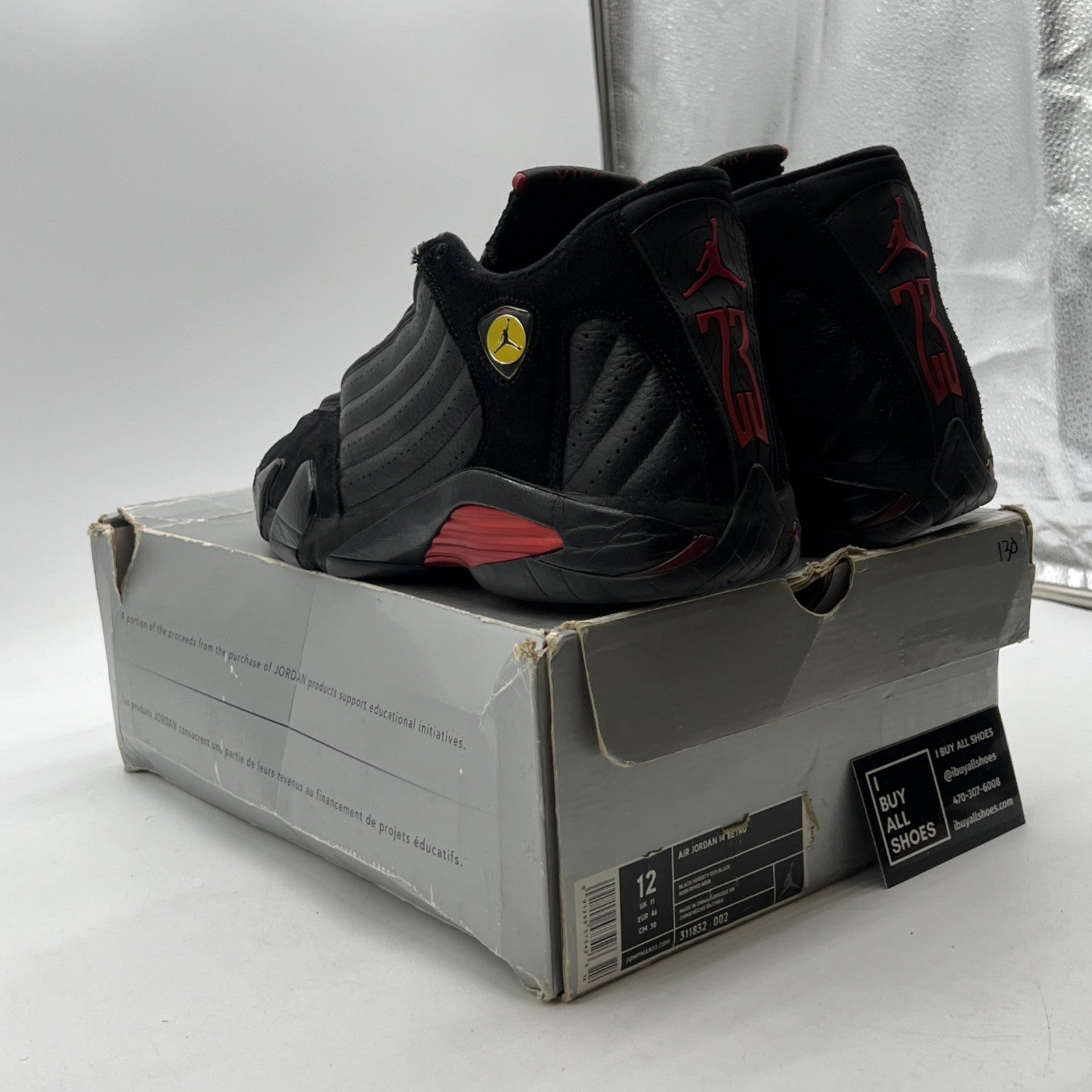 Size 12 - Air Jordan 14 Retro 2005 Last Shot (311832-002)