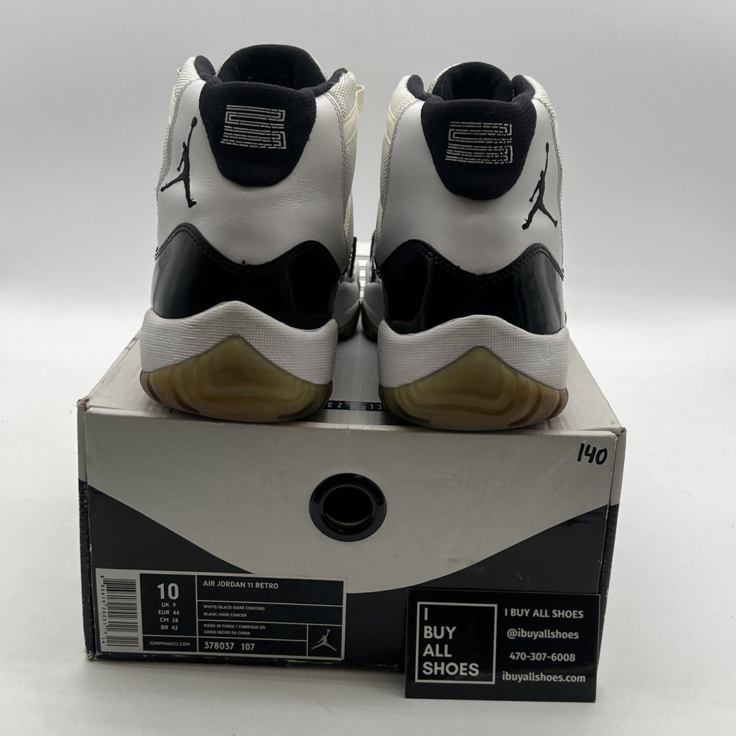 Size 10 - Air Jordan 11 Retro Concord 2011 (378037-107)