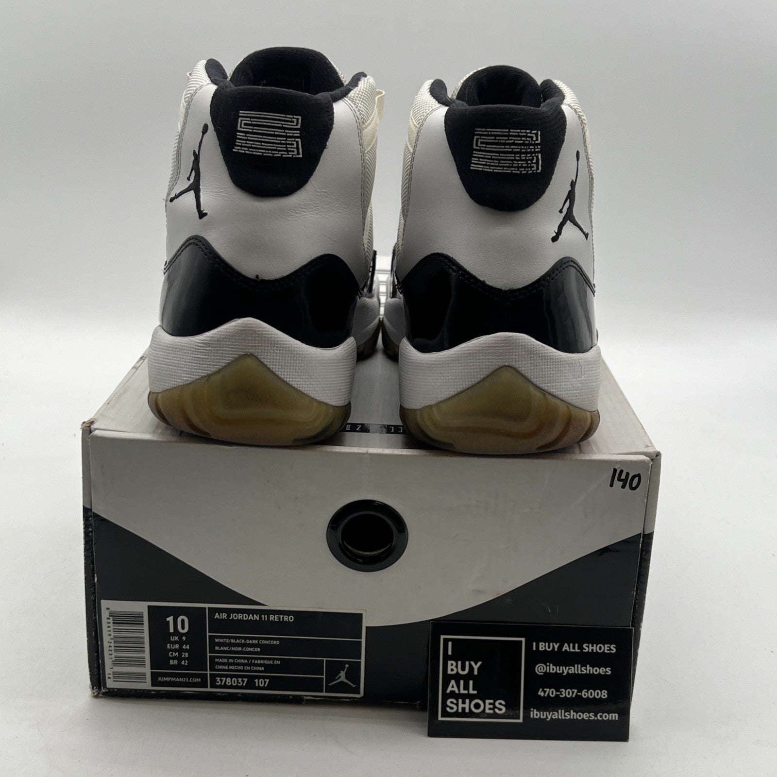 Size 10 - Air Jordan 11 Retro Concord 2011 (378037-107)