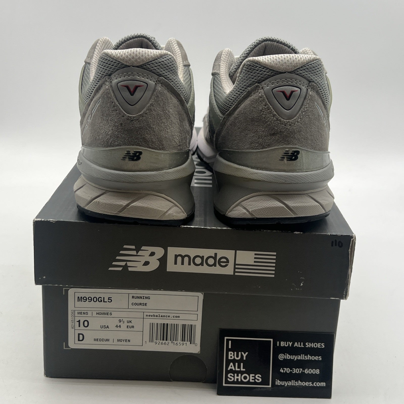 Size 10 - New Balance 990v5 Made in USA Low Castlerock (M990GL5)