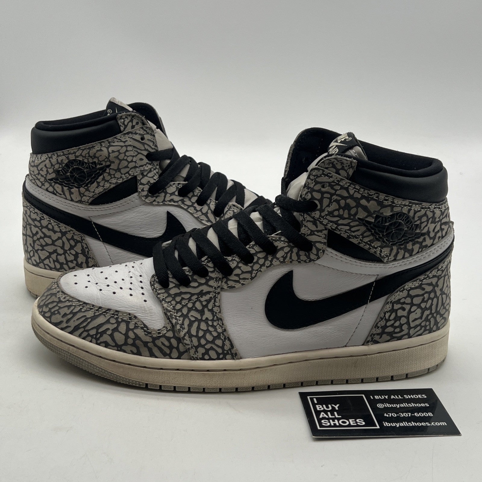 Size 10 - Air Jordan 1 Retro OG High White Cement (DZ5485-052)