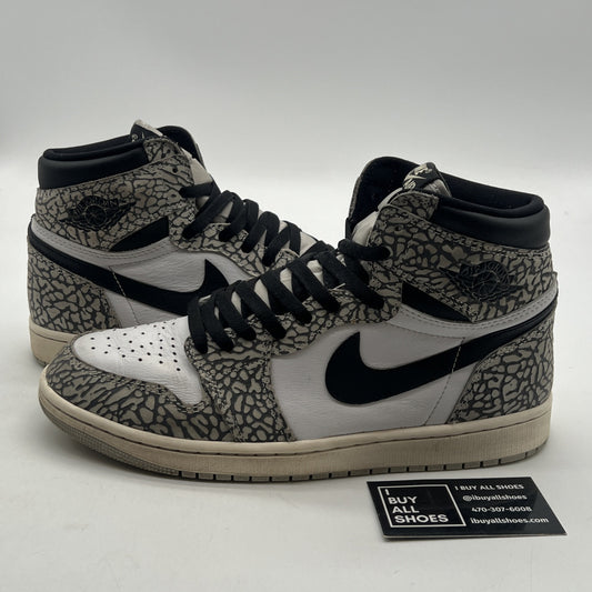 Size 10 - Air Jordan 1 Retro OG High White Cement (DZ5485-052)
