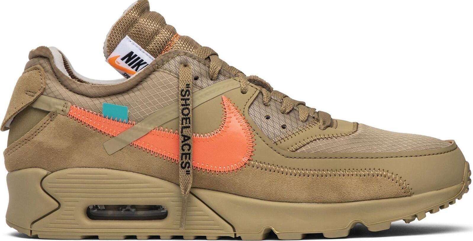 Size 9.5 - Nike Air Max 90 x OFF-WHITE Desert Ore 2019 (AA7293-200)