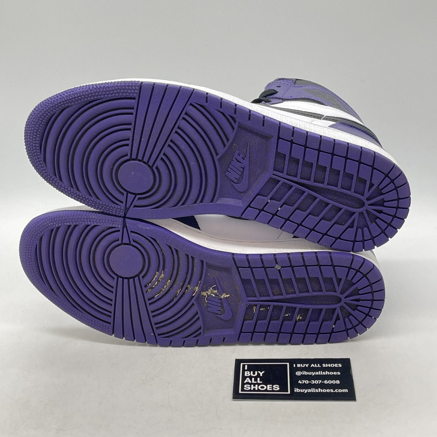 Size 9.5 - Jordan 1 Retro OG High Court Purple 2.0 White Black Leather