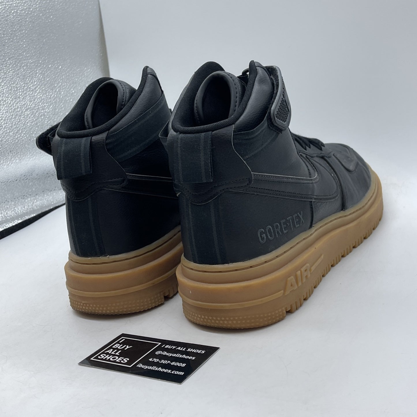 Size 13 - Nike Air Force 1 High Gore-Tex 2020 Black Suede Leather (CT2815-001)