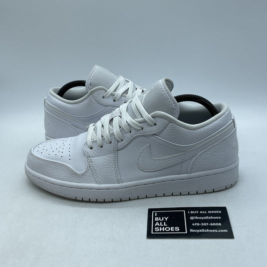 Size 8.5 - Air Jordan 1 Low Triple White Leather (553558-130