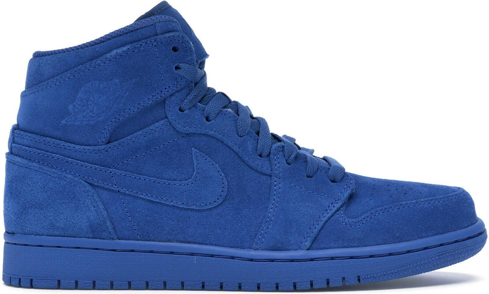 Size 9.5 - Air Jordan 1 Retro High Blue Suede (332550-404)
