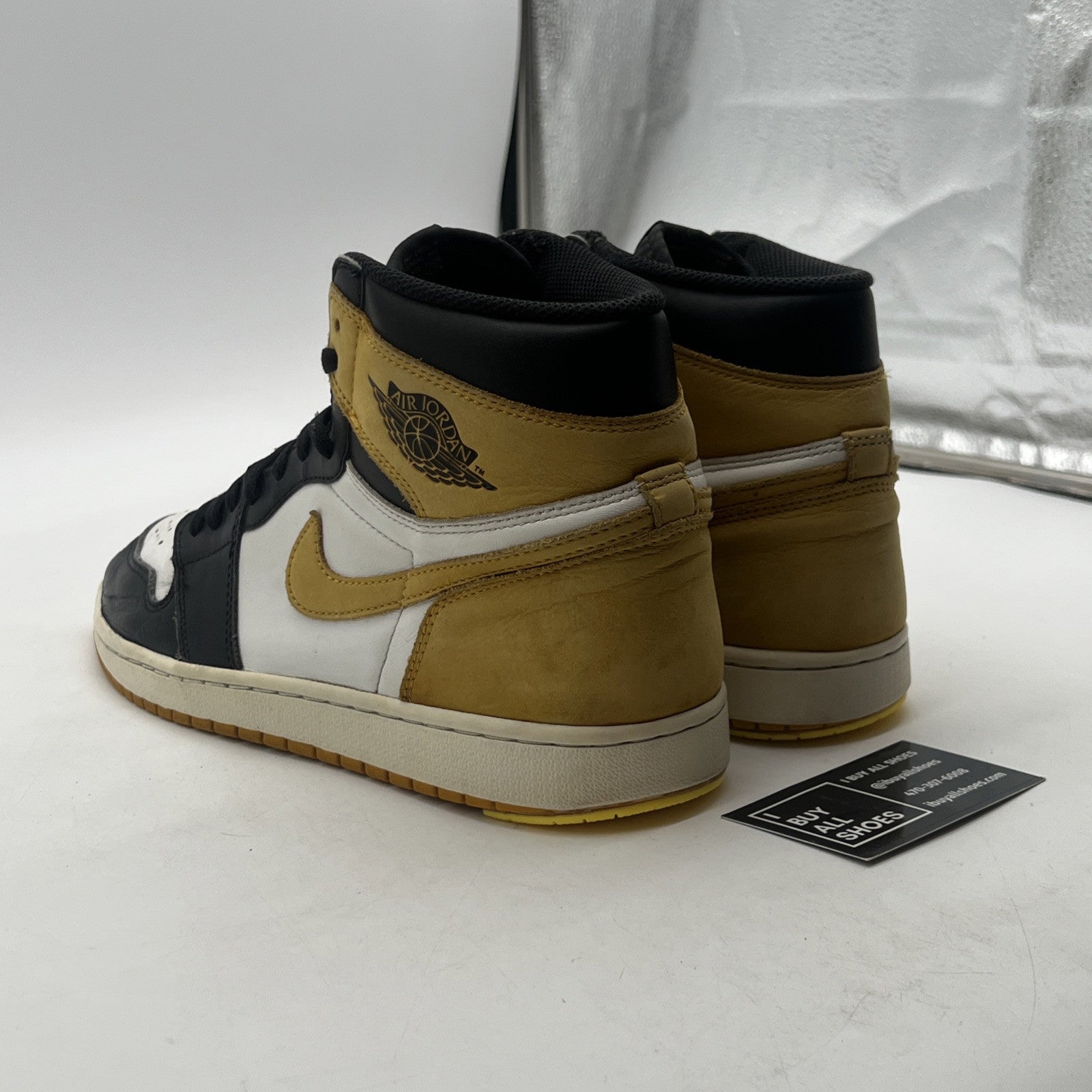 Size 10.5 - Air Jordan 1 Retro OG High Best Hand in the Game - Yellow Ochre