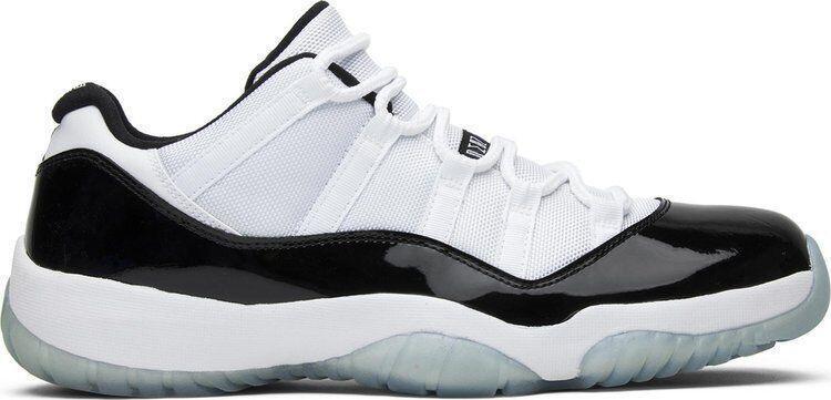 Size 10.5 - Air Jordan 11 Retro Low Concord Black White Leather (528895-153)
