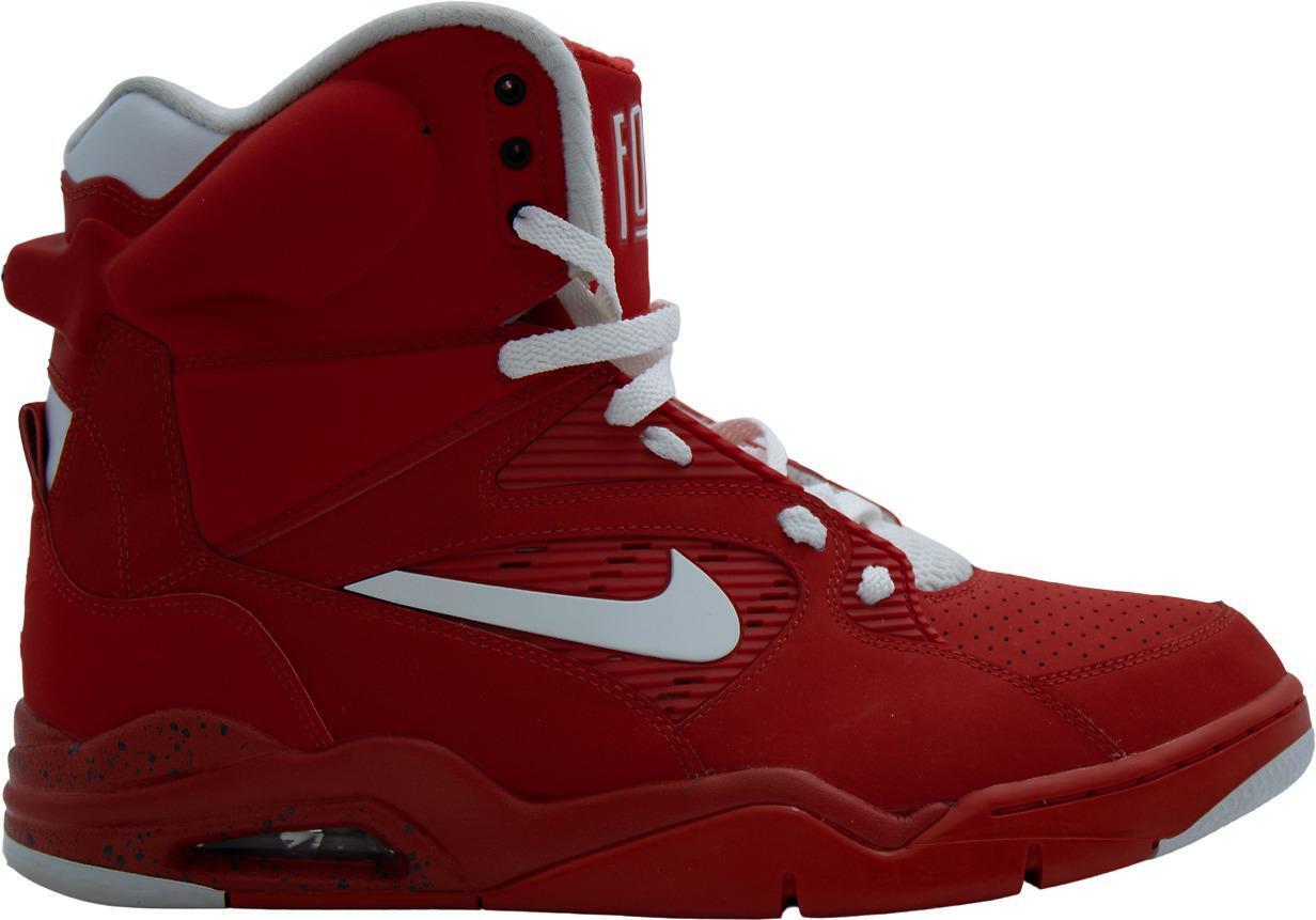 Size 9.5 - Nike Air Command Force University Red White Suede (684715-600)