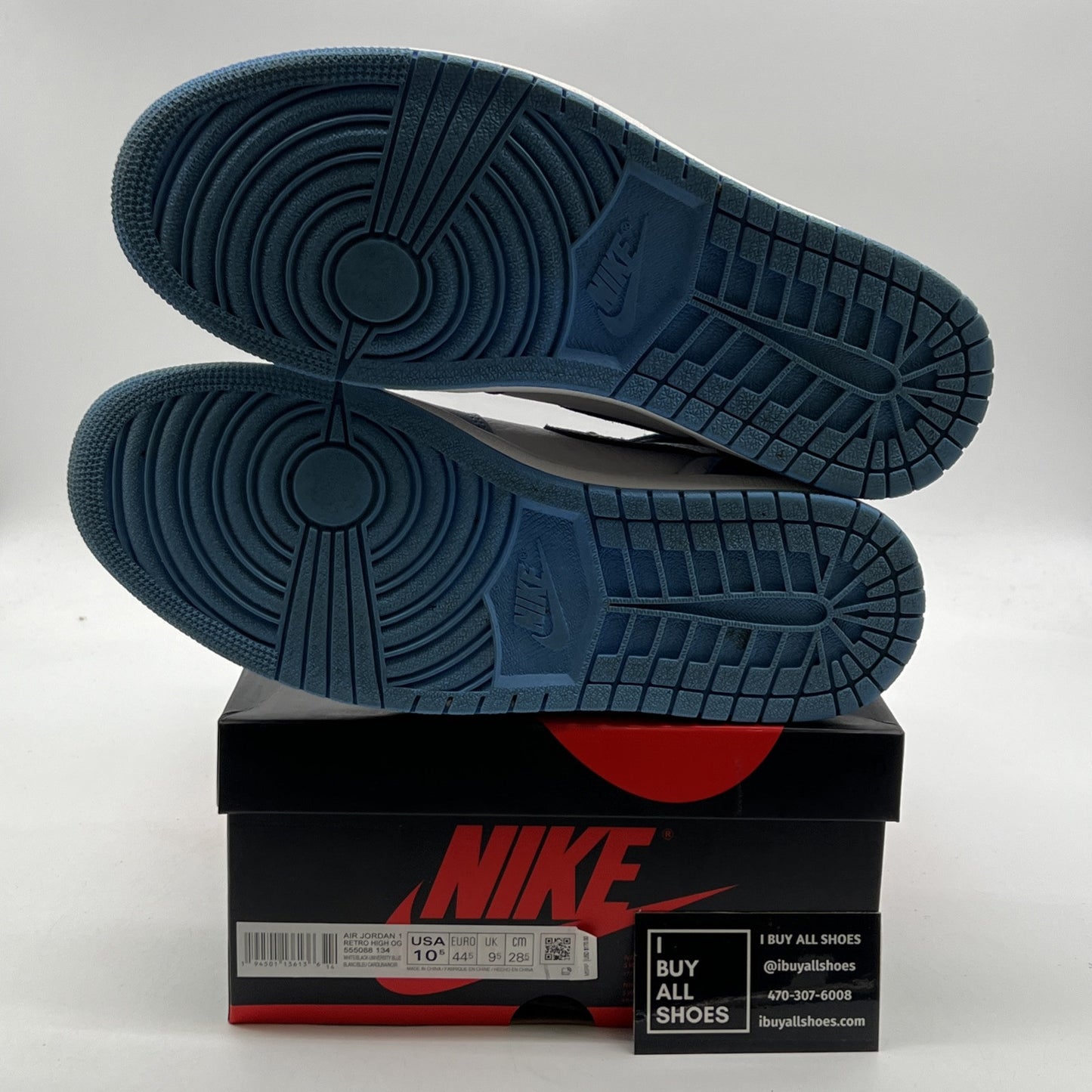 Size 10.5 - Air Jordan 1 Retro OG High University Blue (555088-134)