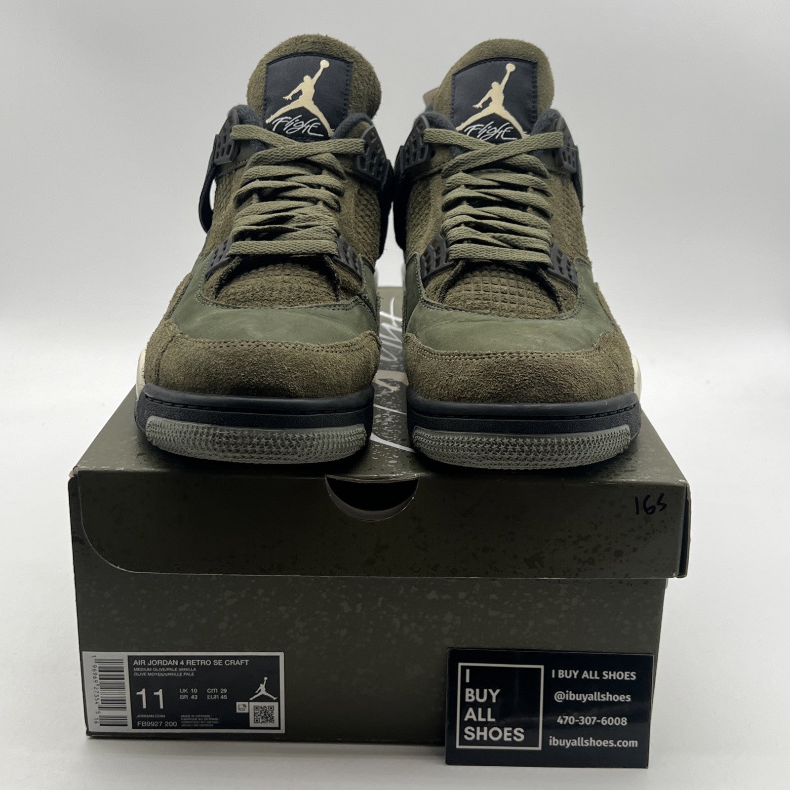 Size 11 - Air Jordan 4 SE Retro Low Craft - Olive (FB9927-200)