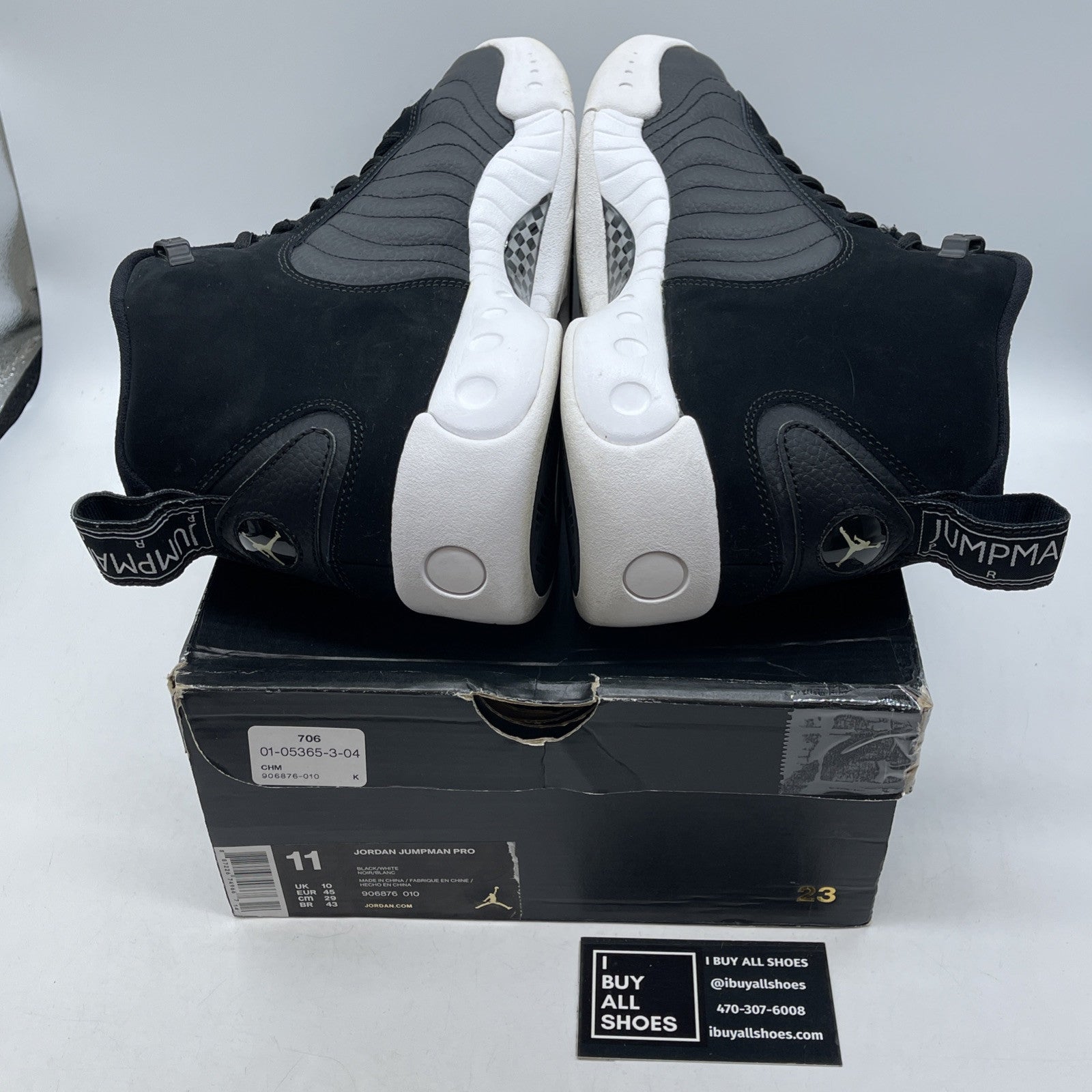 Size 11 - Jordan Jumpman Pro Cyber Monday Black Suede Leather (906876-010)