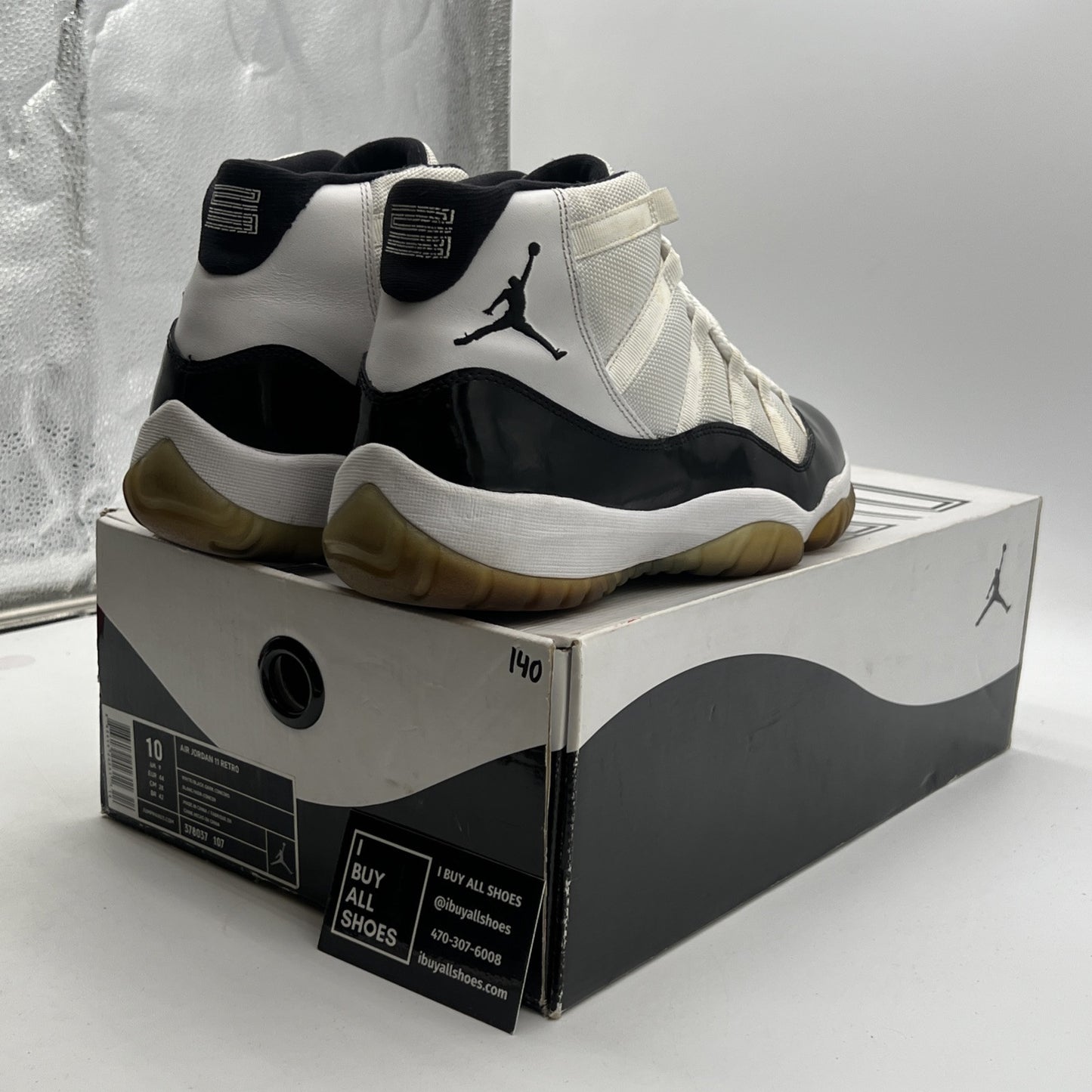 Size 10 - Air Jordan 11 Retro Concord 2011 (378037-107)