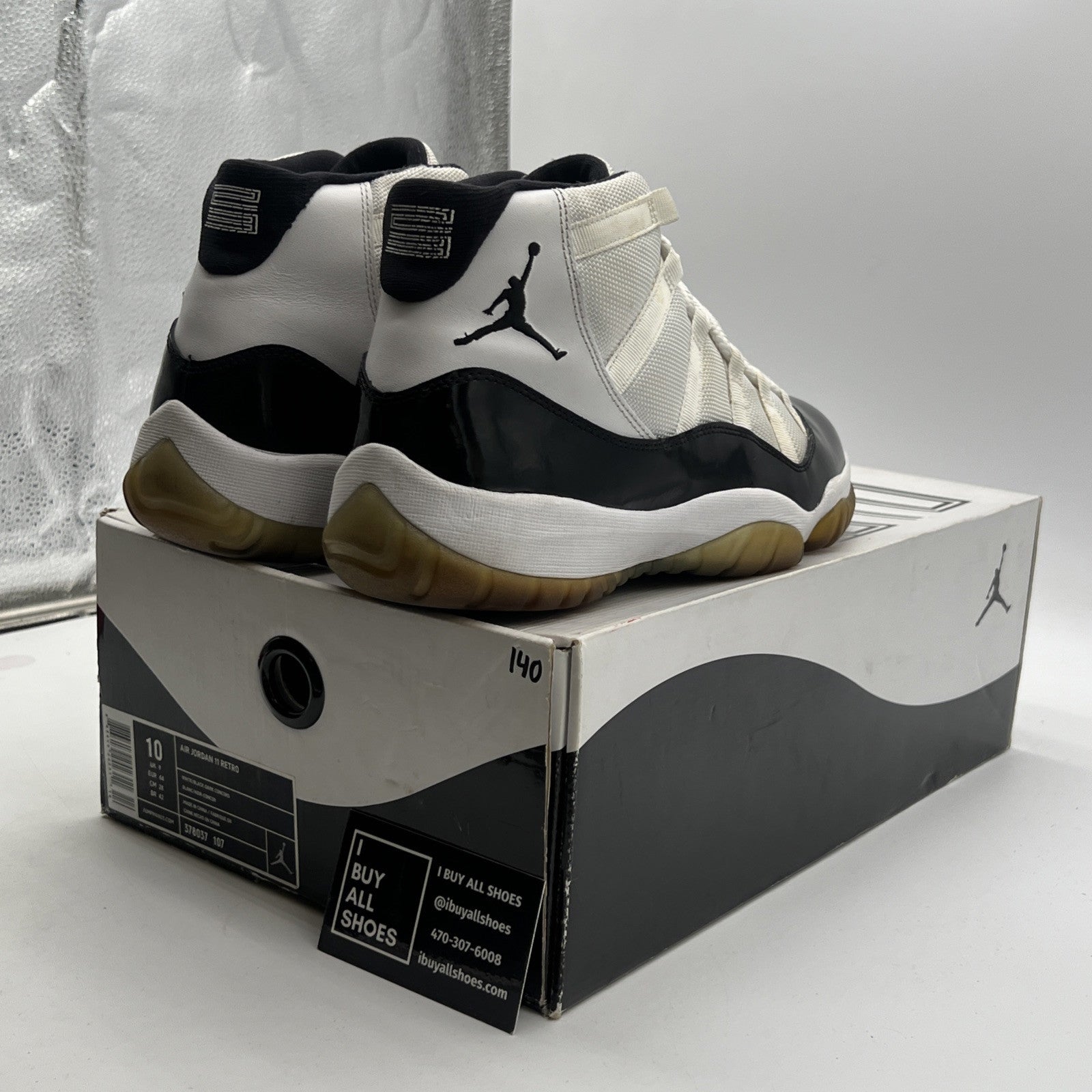 Size 10 - Air Jordan 11 Retro Concord 2011 (378037-107)