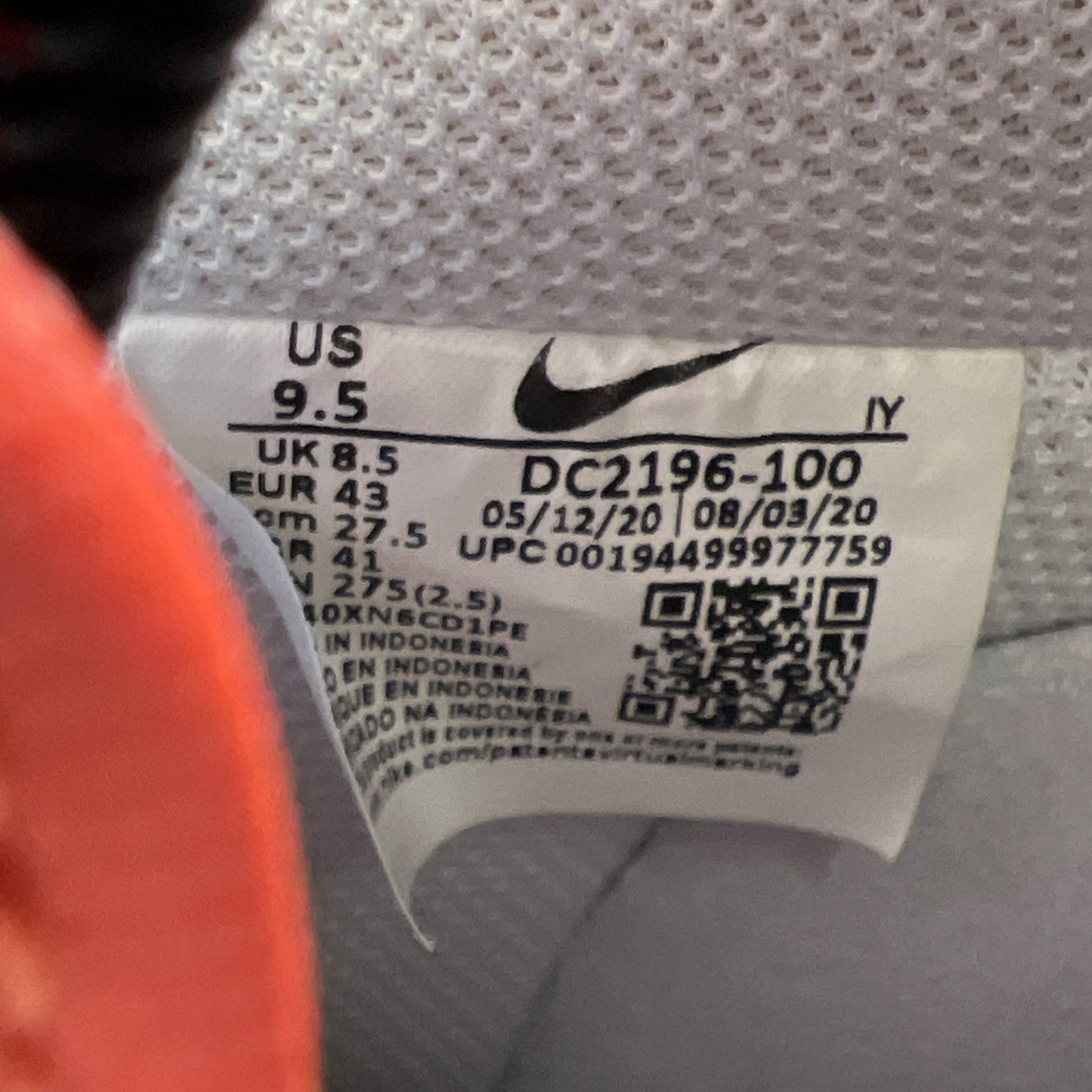 Size 9.5 - Nike Air Force 1 '07 LV8 Be Kind (DC2196-100)
