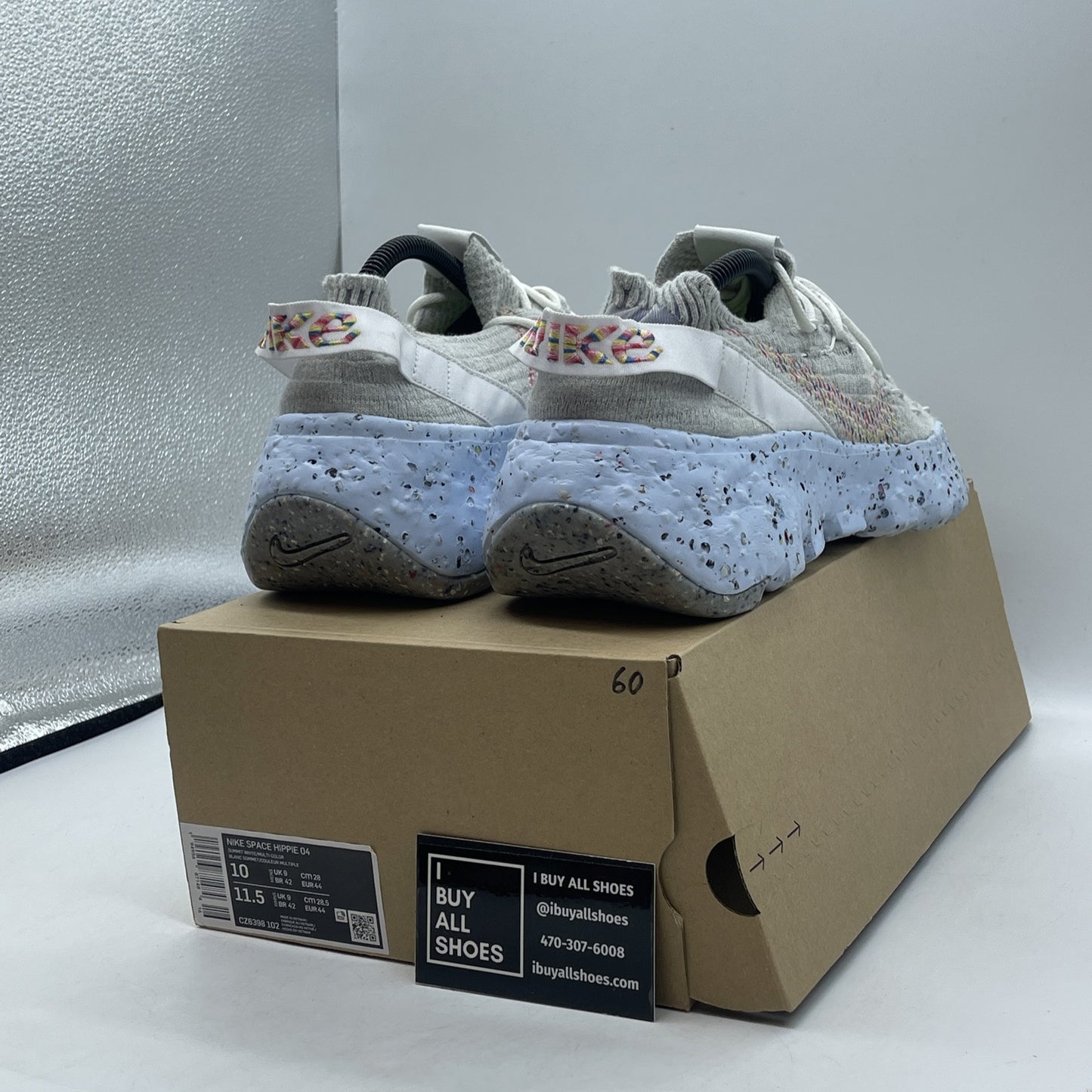 Size 10 - Nike Space Hippie 04 Be True Grey White Suede (CZ6398-102)