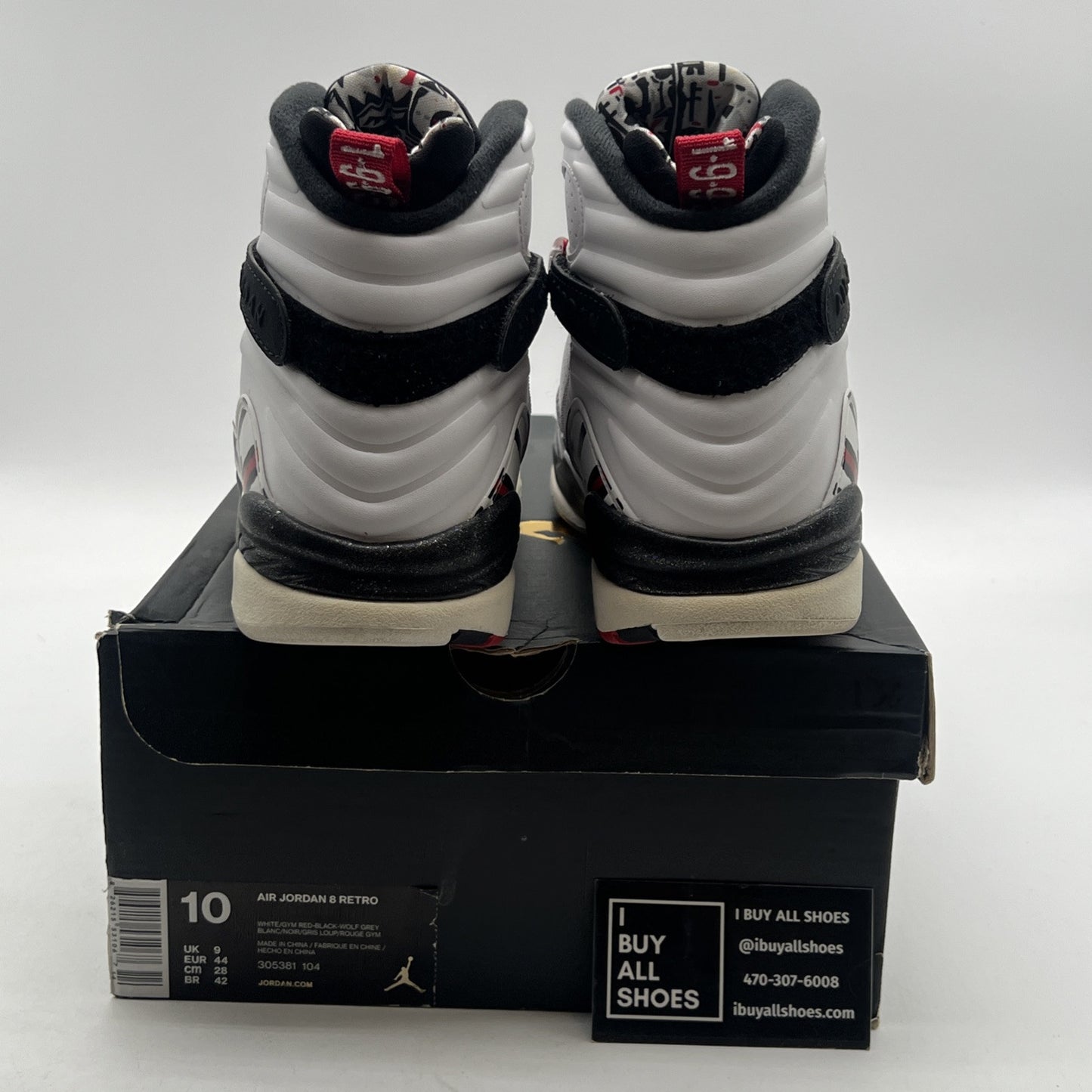 Size 10 - Air Jordan 8 Retro Alternate (305381-104)