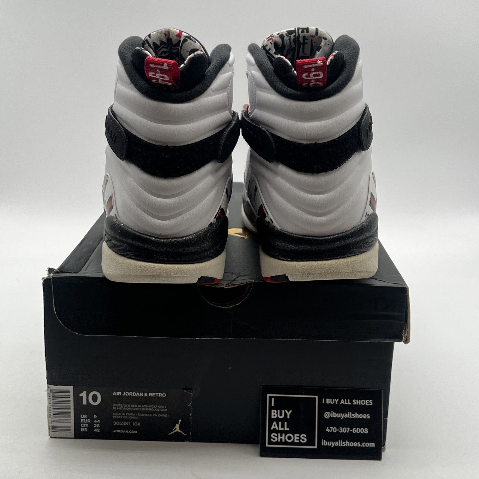 Size 10 - Air Jordan 8 Retro Alternate (305381-104)