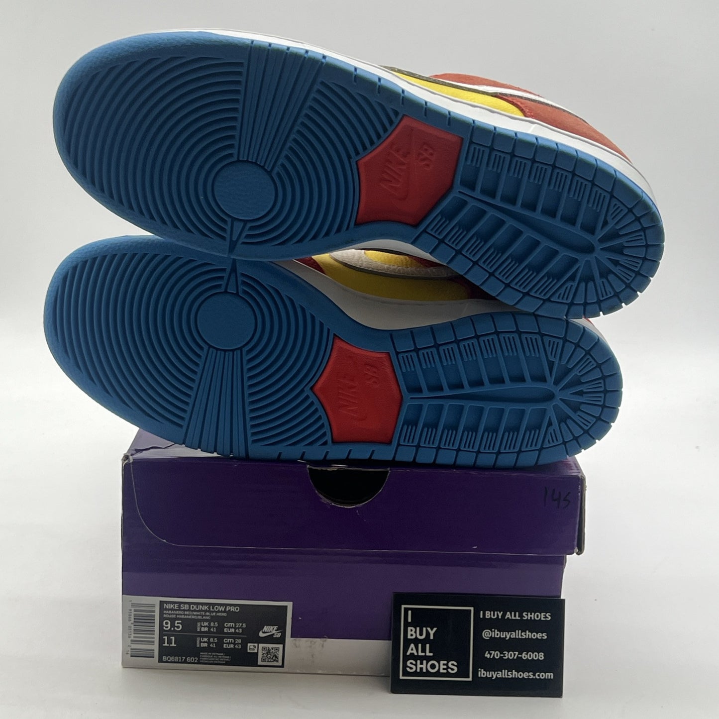 Size 9.5 - Nike SB Dunk Low Bart Simpson 2022 (BQ6817-602)