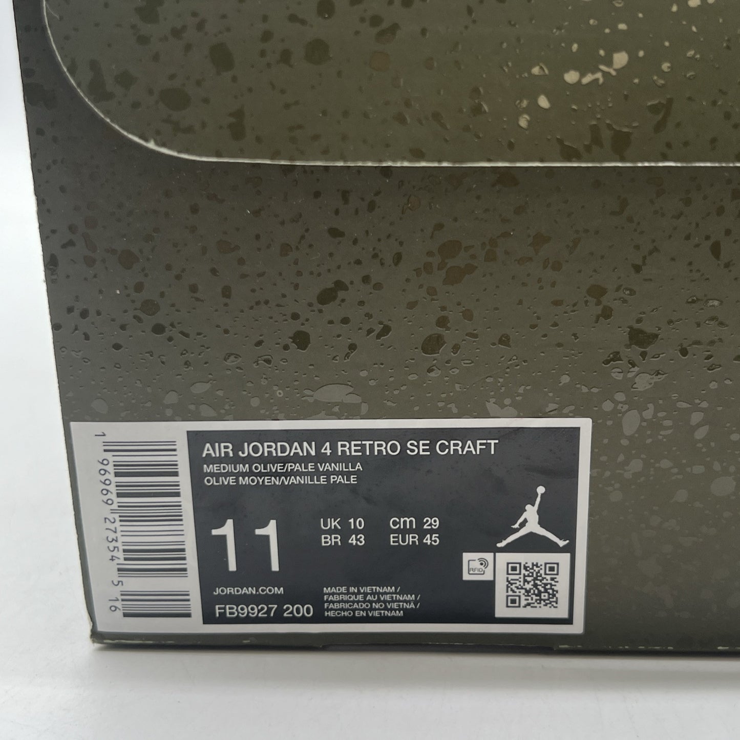 Size 11 - Air Jordan 4 SE Retro Low Craft - Olive (FB9927-200)