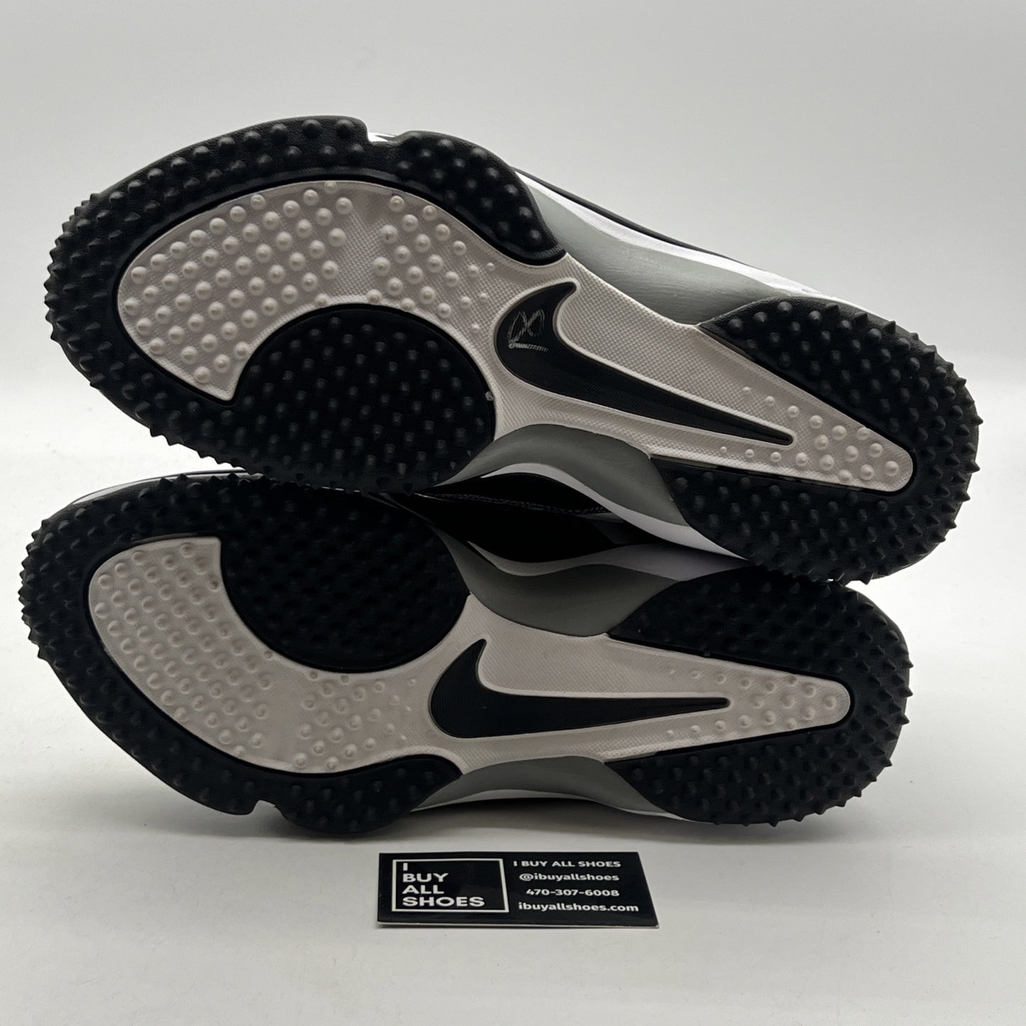 Size 11W - Nike White Black Zoom Code Pro Shark Football Cleats (352640-102)