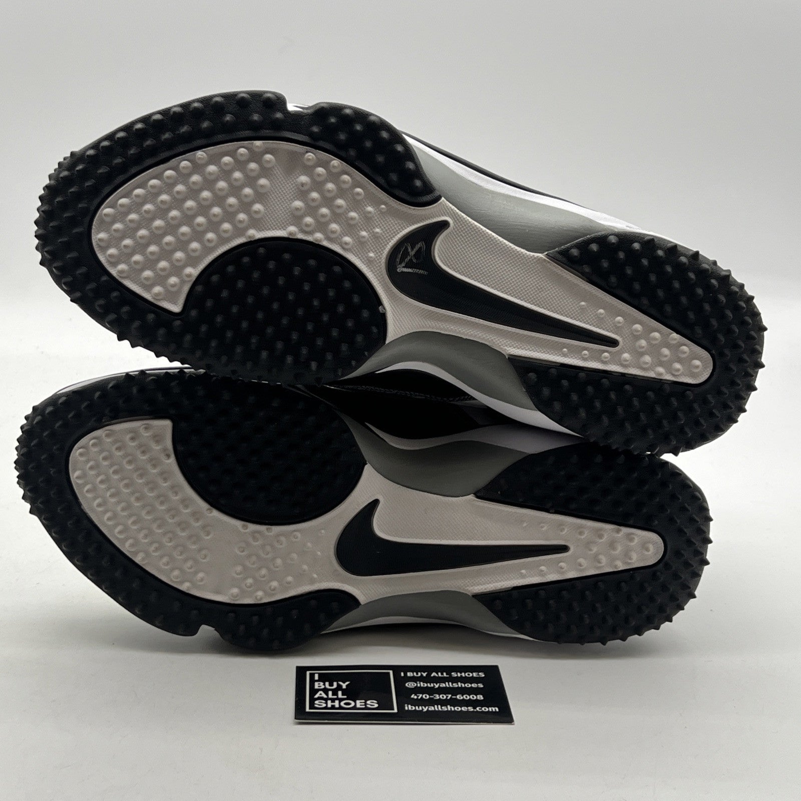 Size 11W - Nike White Black Zoom Code Pro Shark Football Cleats (352640-102)