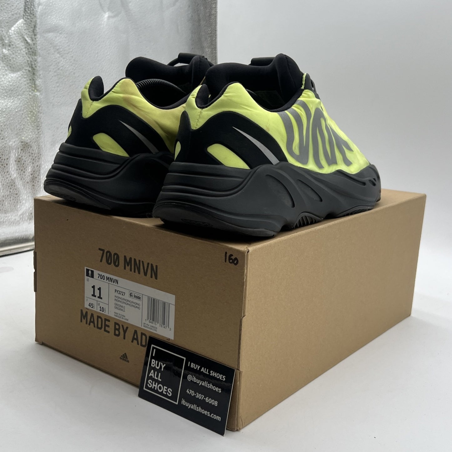 Size 11 - Adidas Yeezy Boost 700 MNVN Phosphor (FY3727)