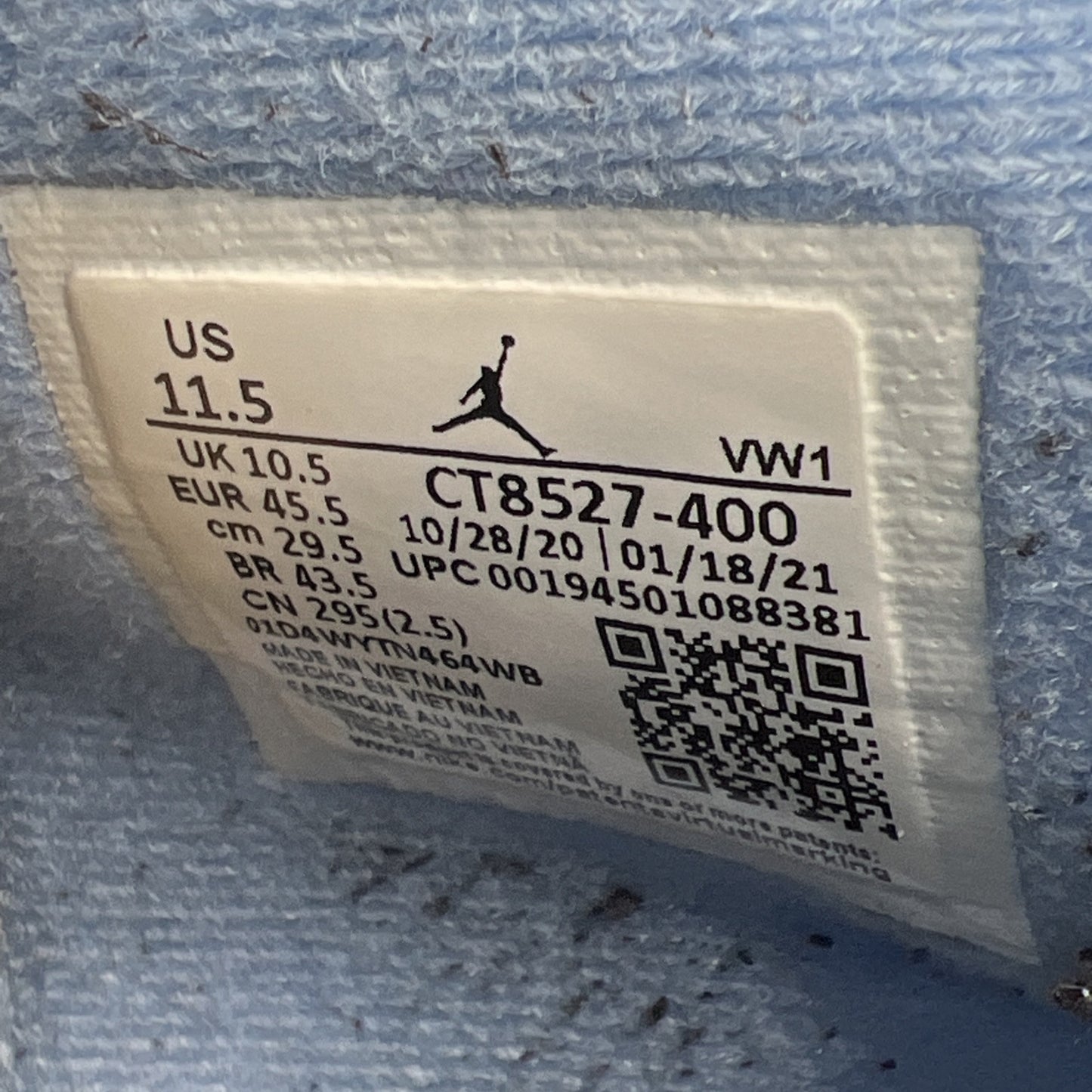 Size 11.5 - Air Jordan 4 Retro Mid University Blue (CT8527-400)