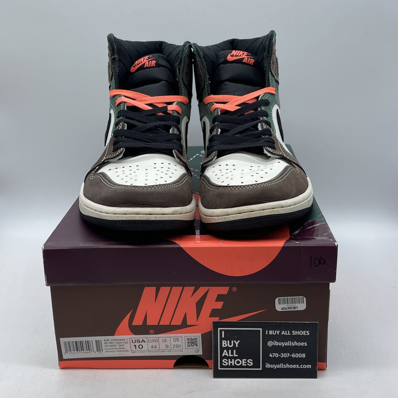 Size 10 - Jordan 1 High OG Crafted Brown White Suede Leather (DH3097-001)