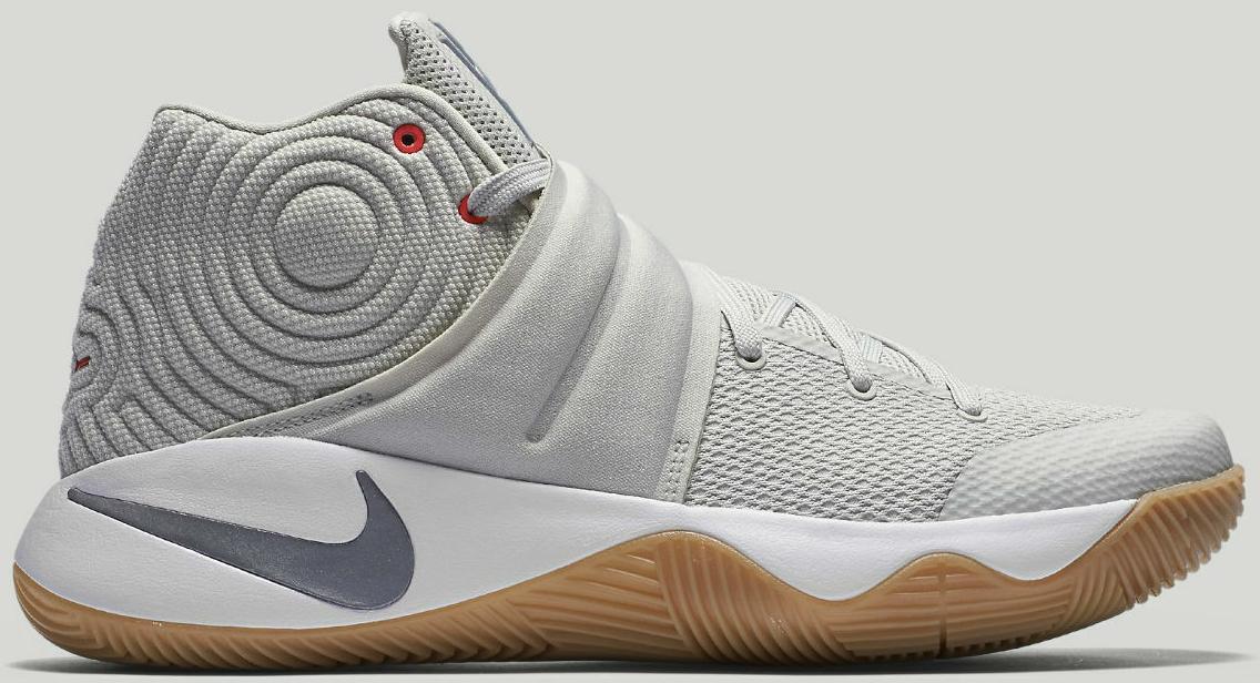 Size 10.5 - Nike Kyrie 2 Summer Grey Suede Leather  (819583-001)