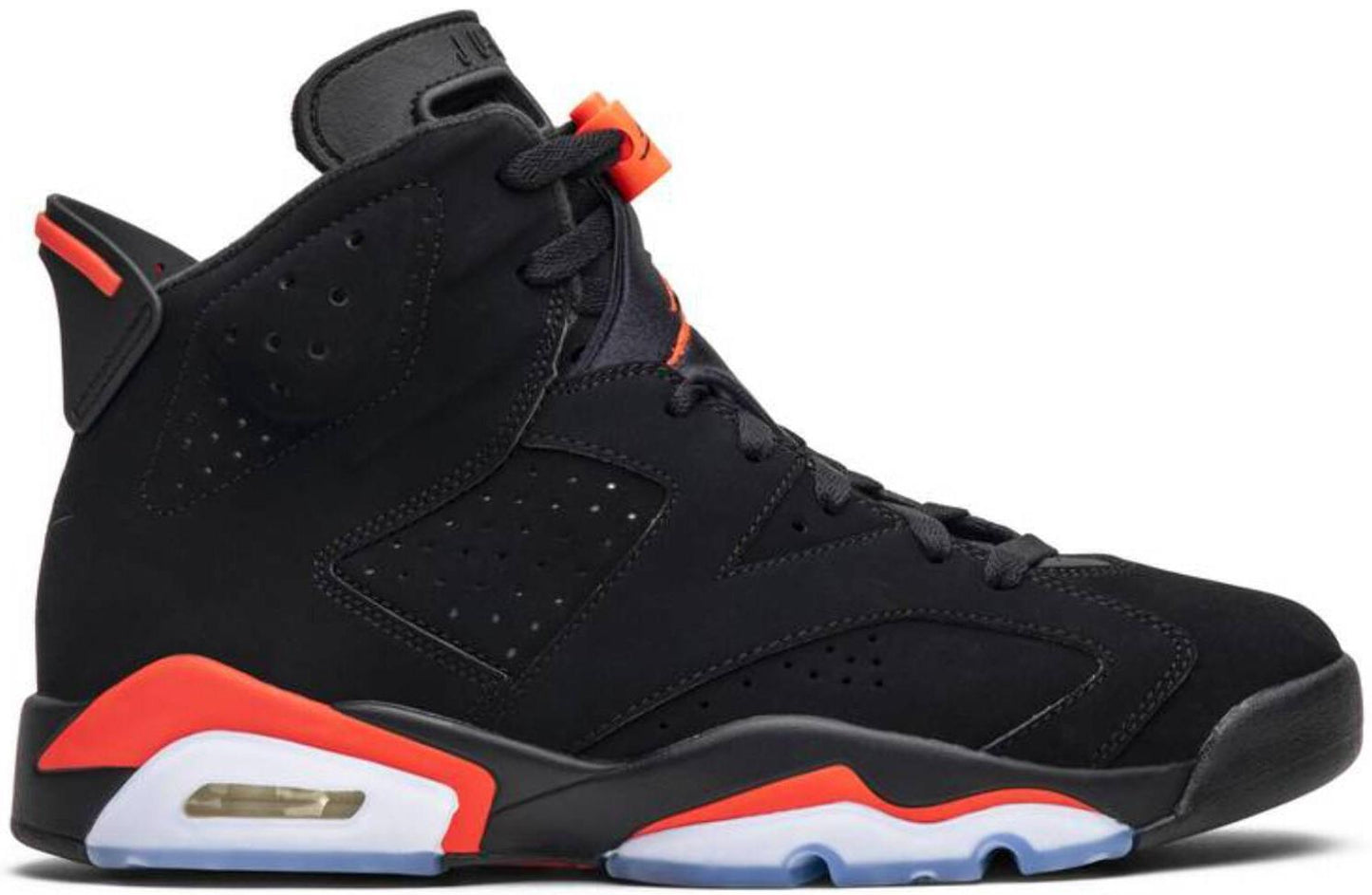 Size 8.5 - Jordan 6 Retro Mid Infrared Black Pink Suede (384664-060)