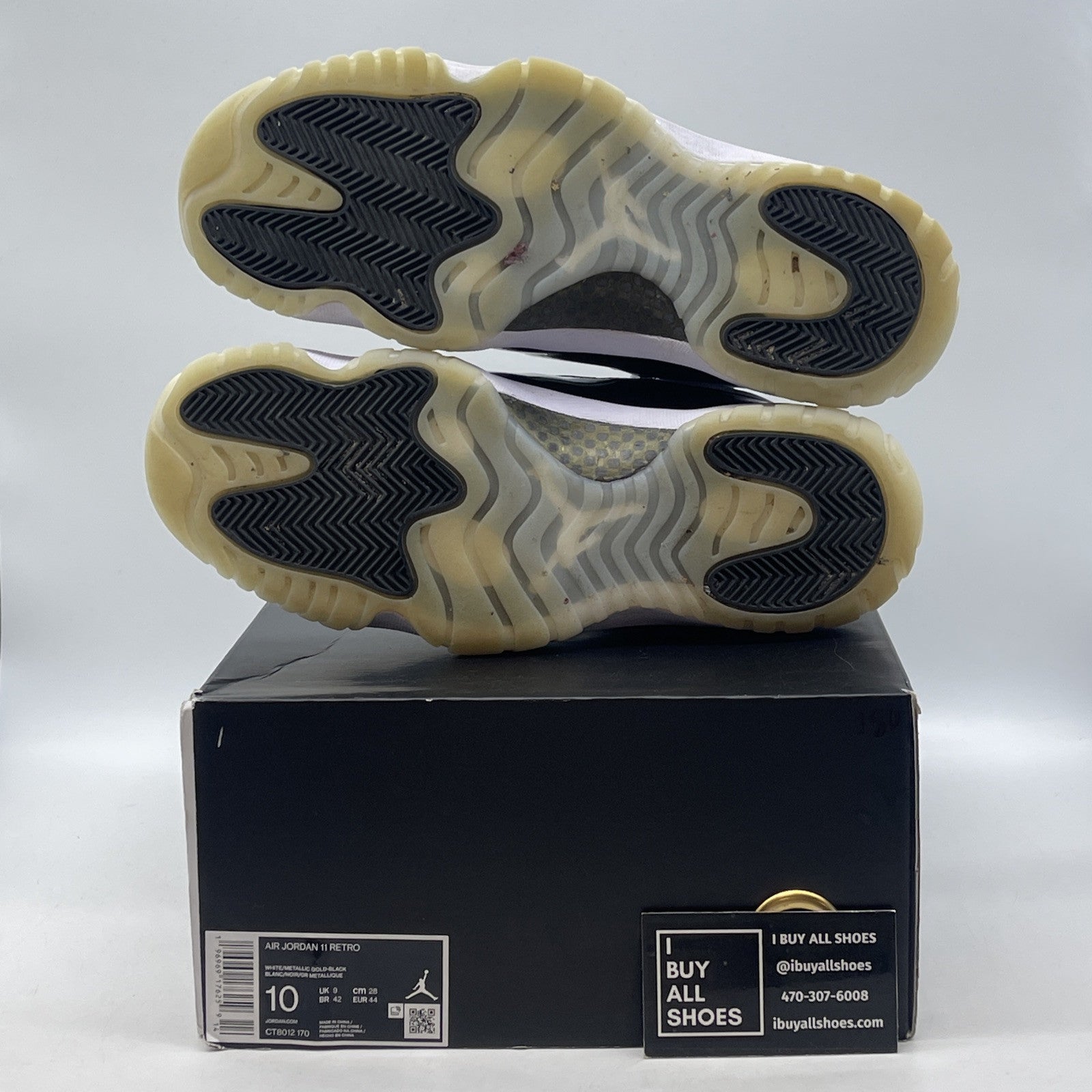 Size 10 - Jordan 11 Retro Mid Gratitude / Defining Moments black White Leather