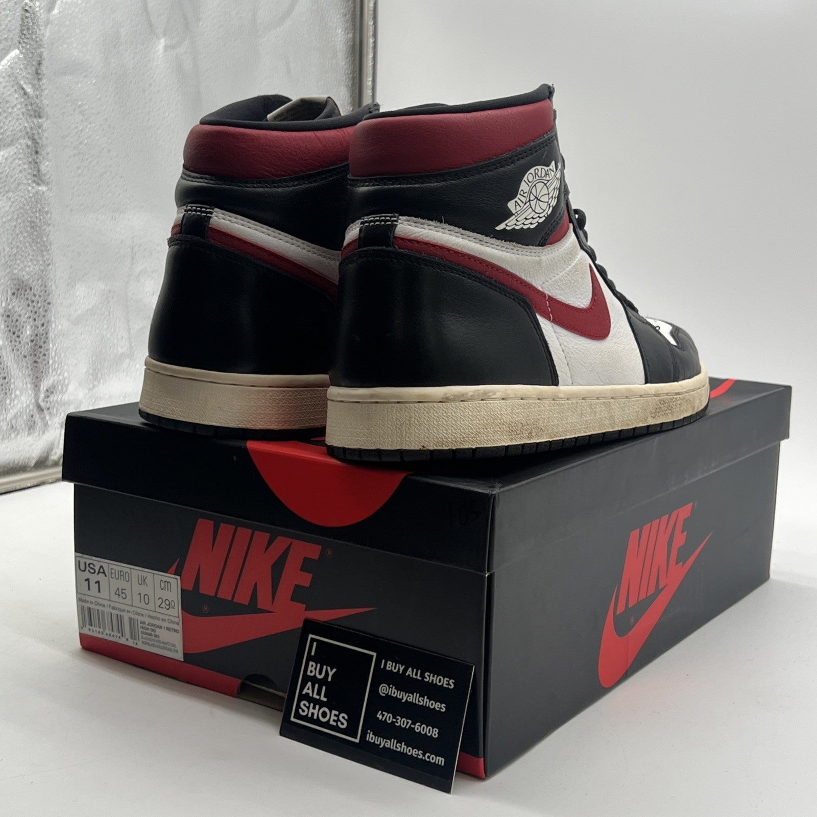 Size 11 - Air Jordan 1 Retro High OG Gym Red 2019 (555088-061)