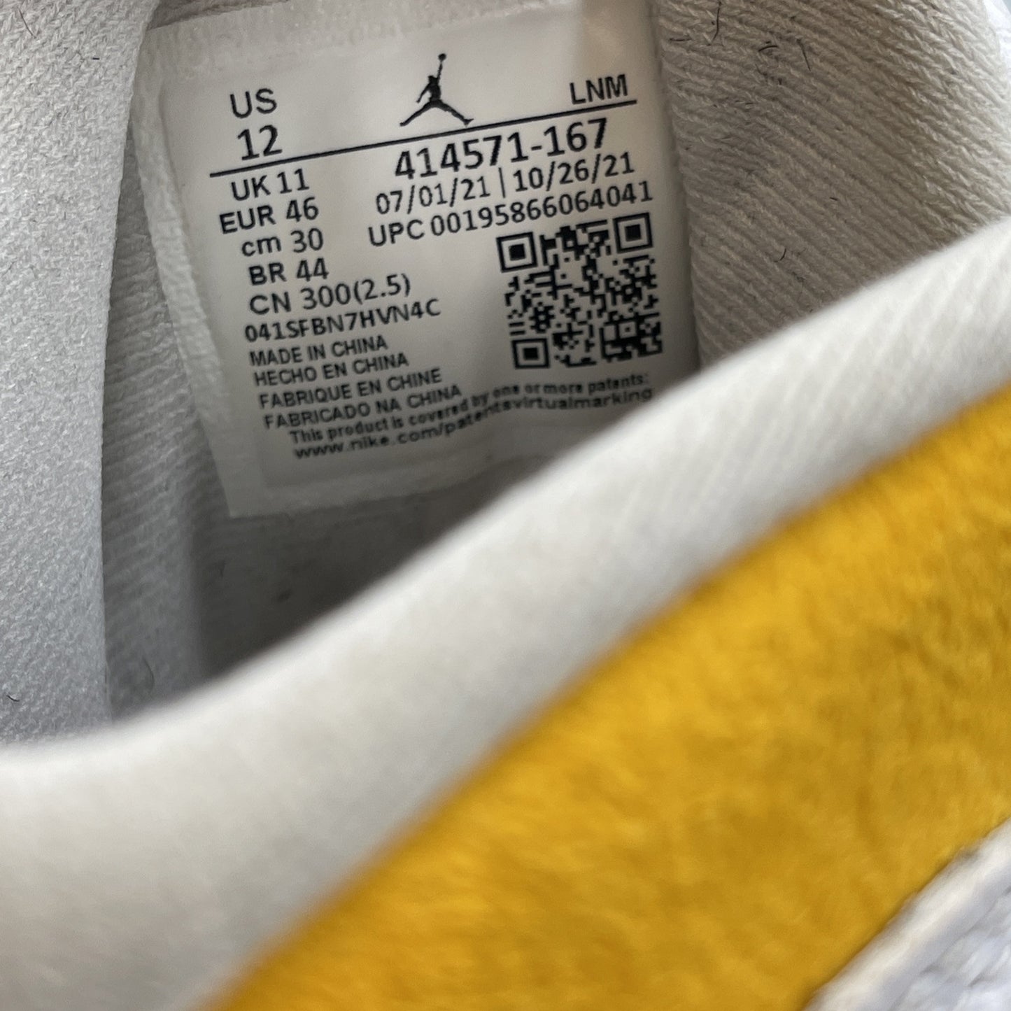 Size 12 - Jordan 13 Del Sol Yellow White Suede Leather (414571-167)