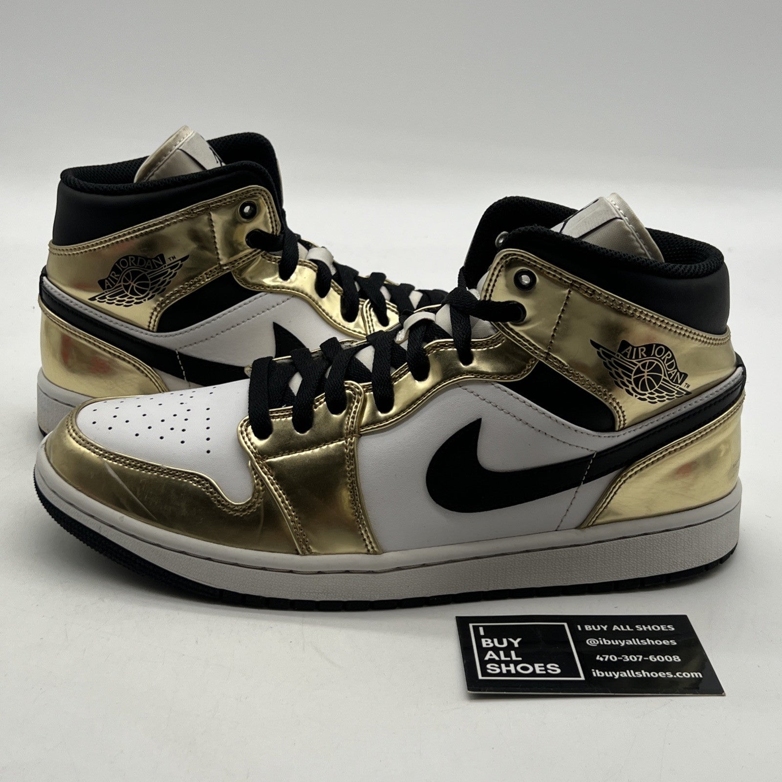Size 10 - Air Jordan 1 Mid SE Metallic Gold 2020 (DC1419-700)