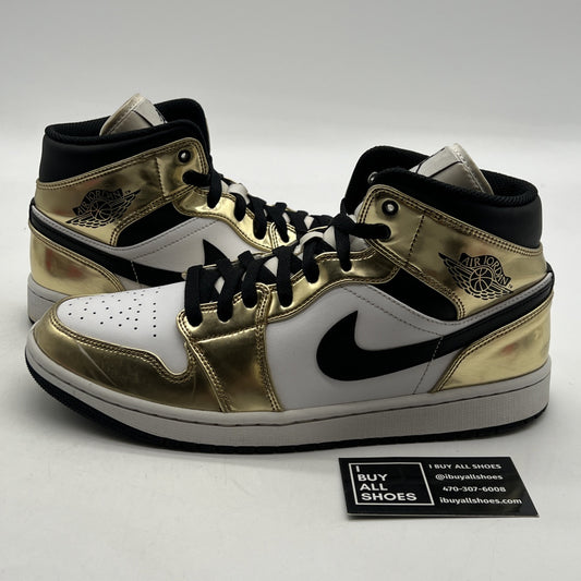 Size 10 - Air Jordan 1 Mid SE Metallic Gold 2020 (DC1419-700)